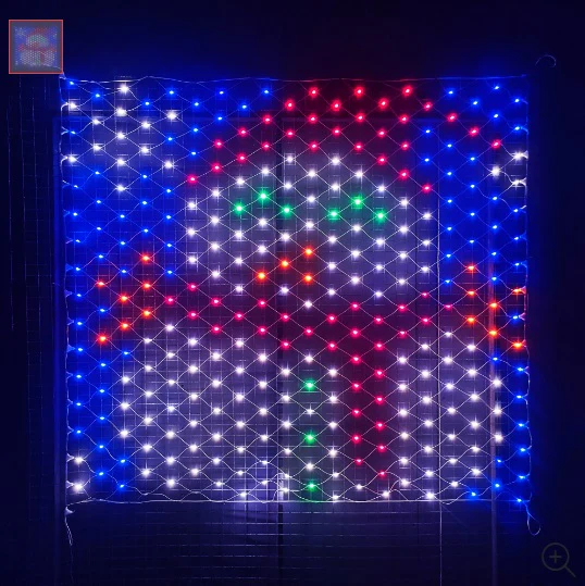1.2m x 1.3m LED Snowman Net Curtain Light