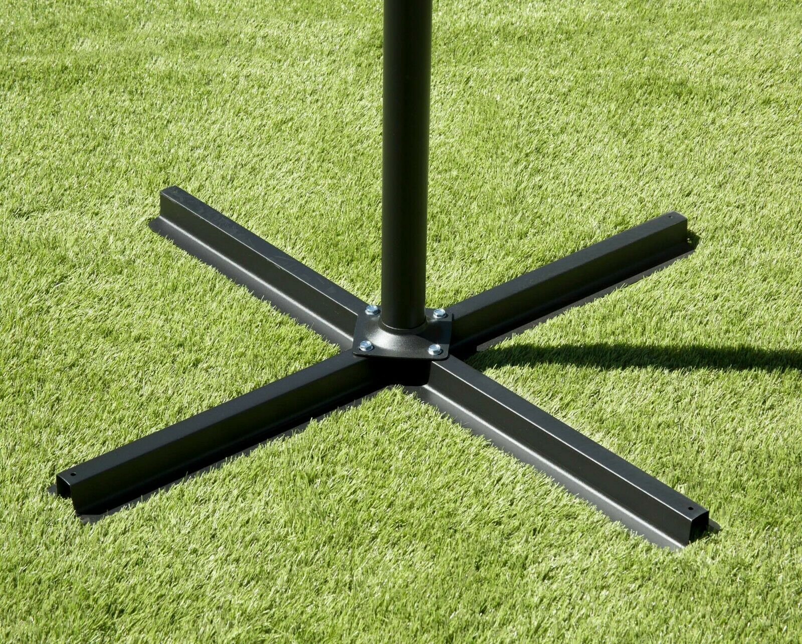 2.7m Garden Parasol Cantilever Easy Up Function - Black - Image 5