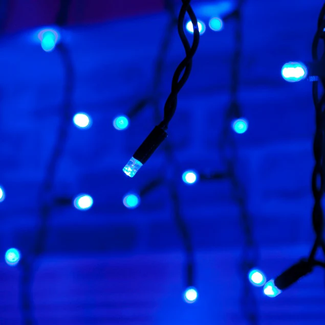 200 LED String/Fairy Icicle Lights - Blue - Image 2