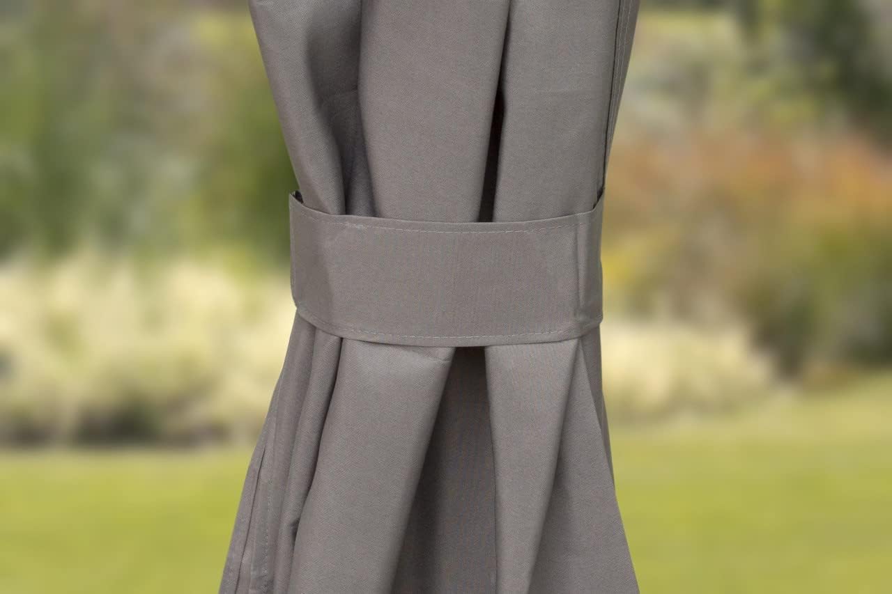 3m x 4m Large Grey Lilly Gazebo with Side Curtains - Image 4