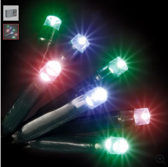600 LED String/Fairy Icicle Lights - Pastel