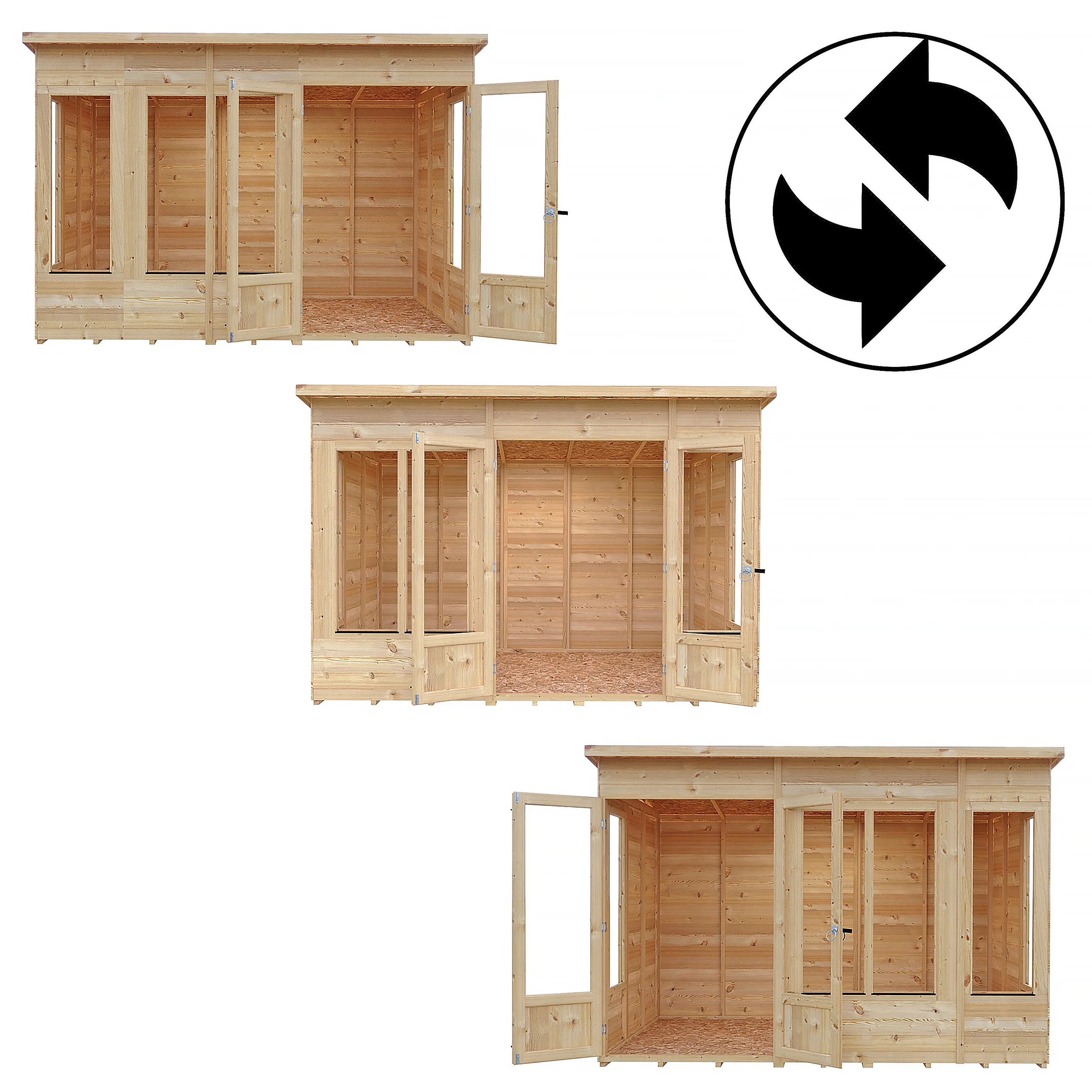 Alora 10 ft x 6 ft Pent Overlap Sumerhouse - Image 10