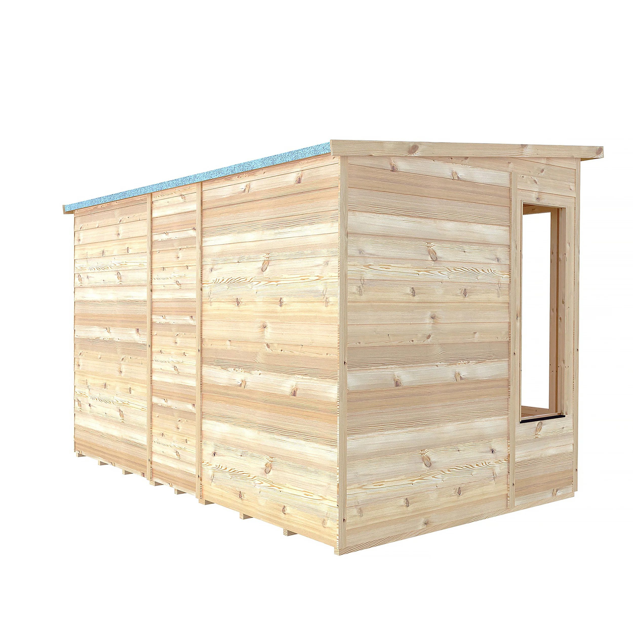 Alora 10 ft x 6 ft Pent Overlap Sumerhouse - Image 11