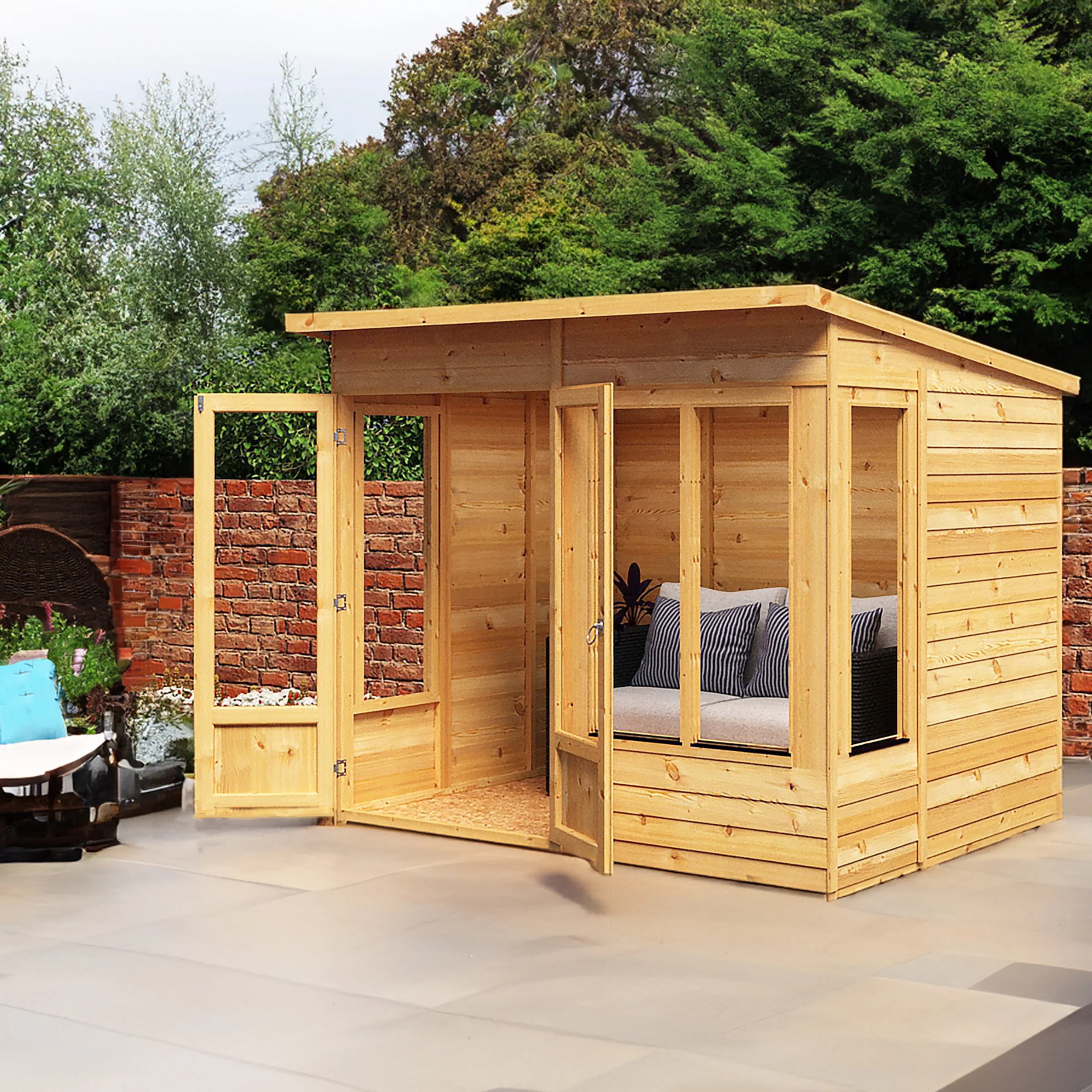 Alora 8 ft x 6 ft Pent Overlap Sumerhouse