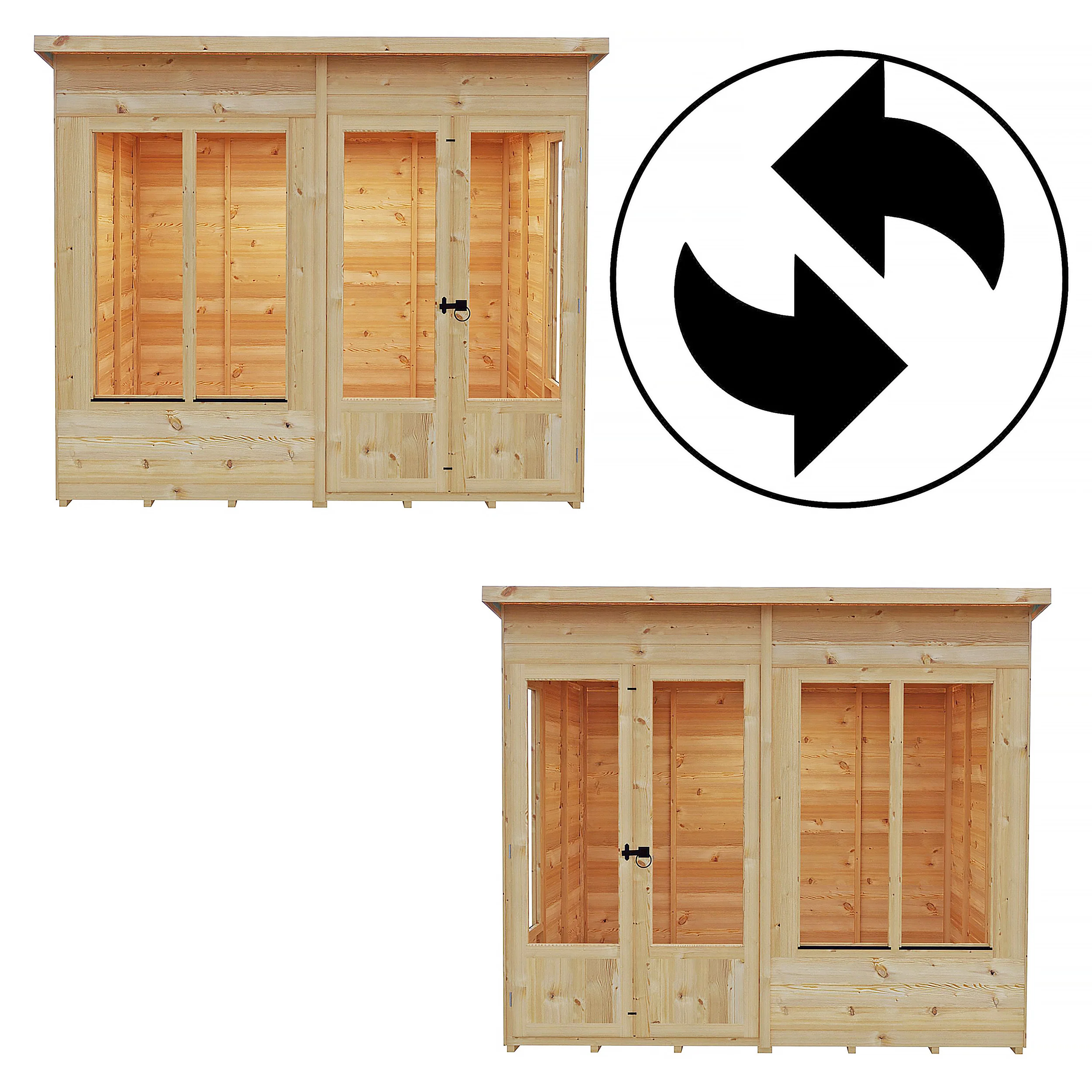 Alora 8 ft x 6 ft Pent Overlap Sumerhouse - Image 12