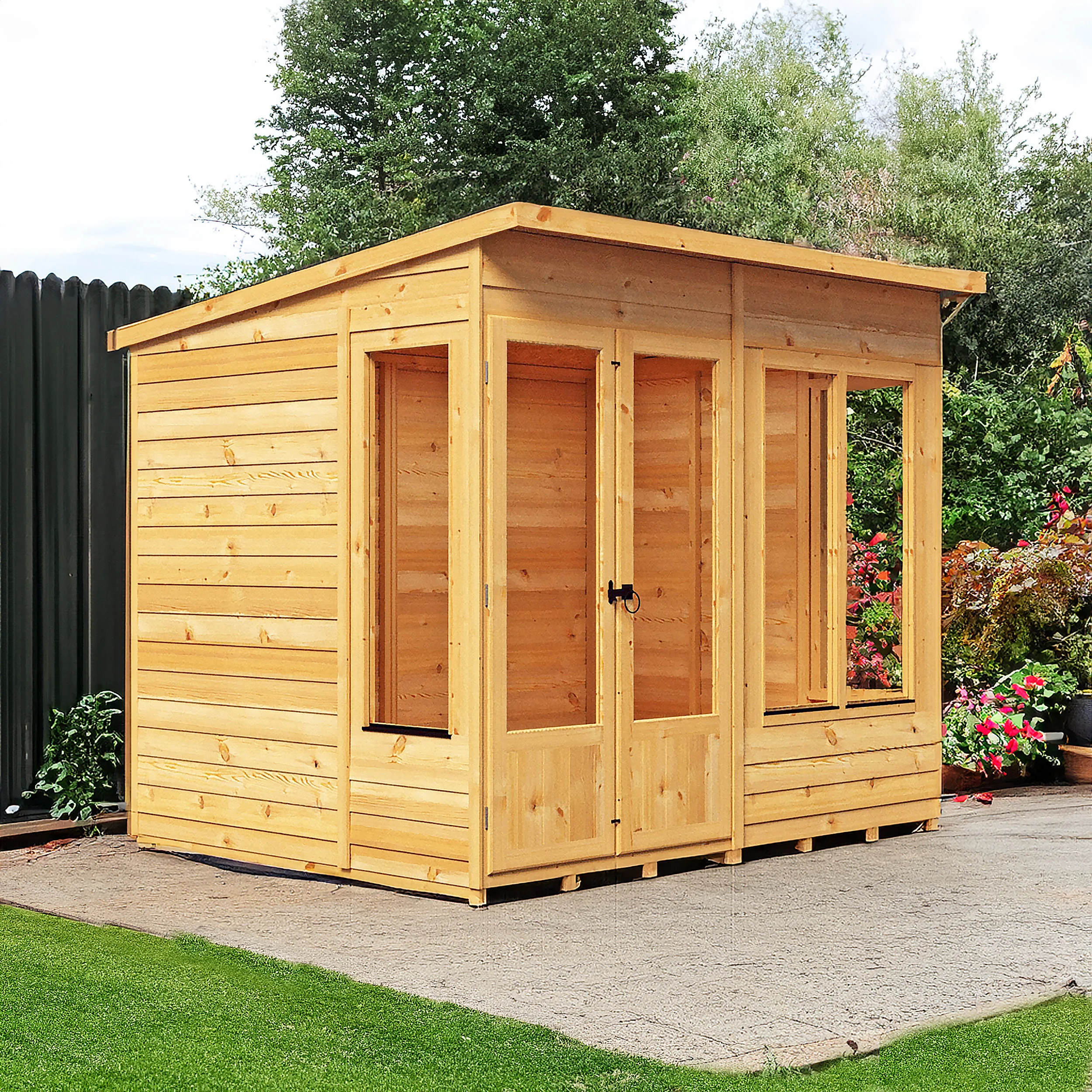 Alora 8 ft x 6 ft Pent Overlap Sumerhouse - Image 2