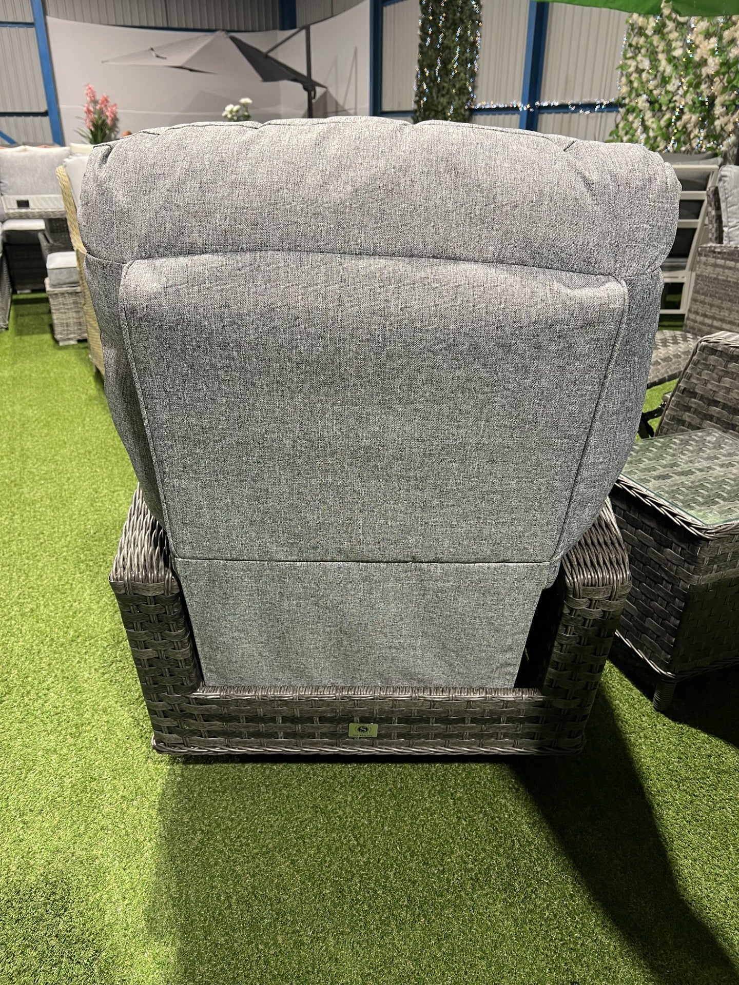 Amalfi Reclining Chair Bistro Set in Grey - Image 11