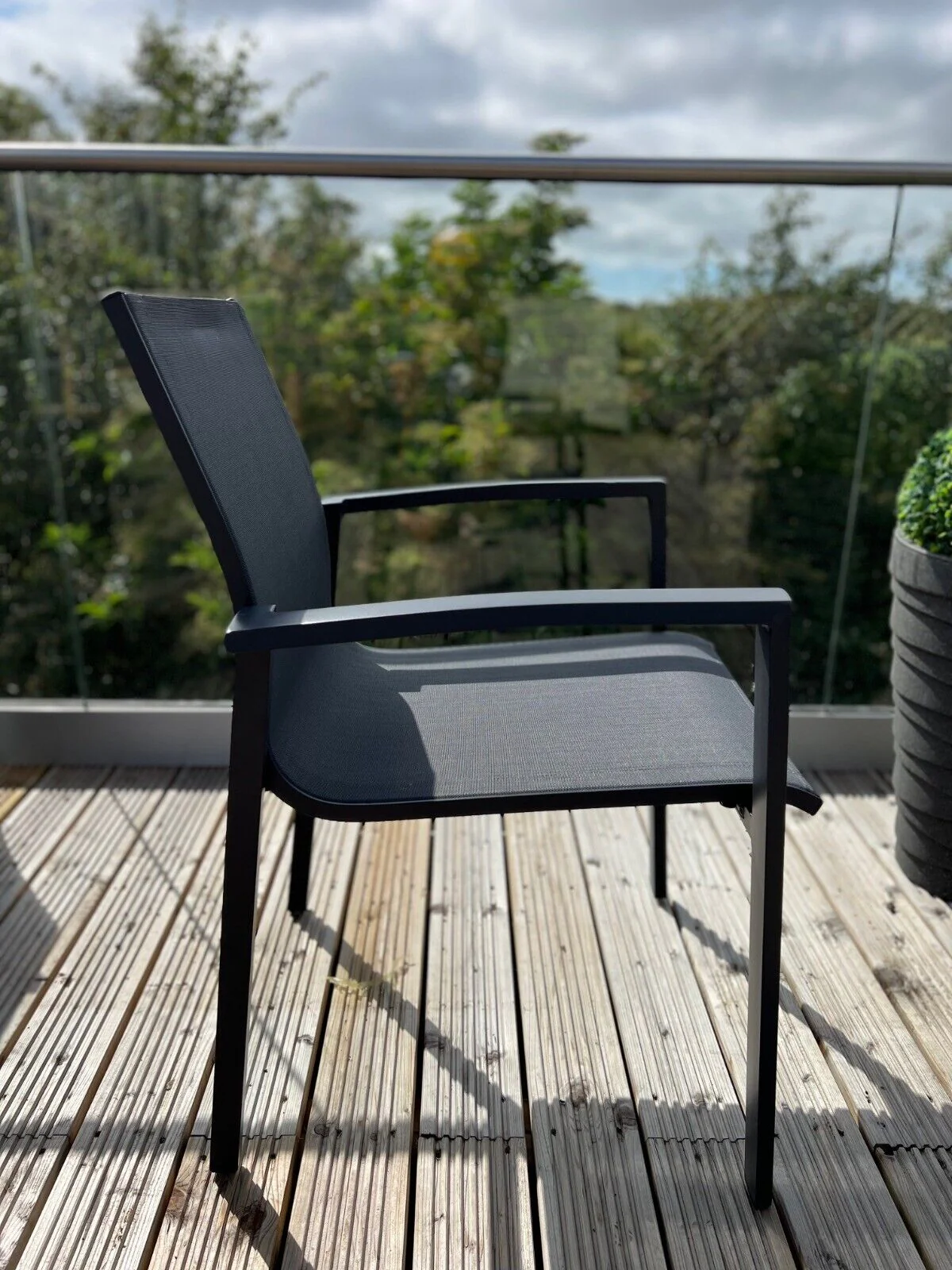 Anzio Aluminium 6 Seat Rectangular Dining Set - Image 3