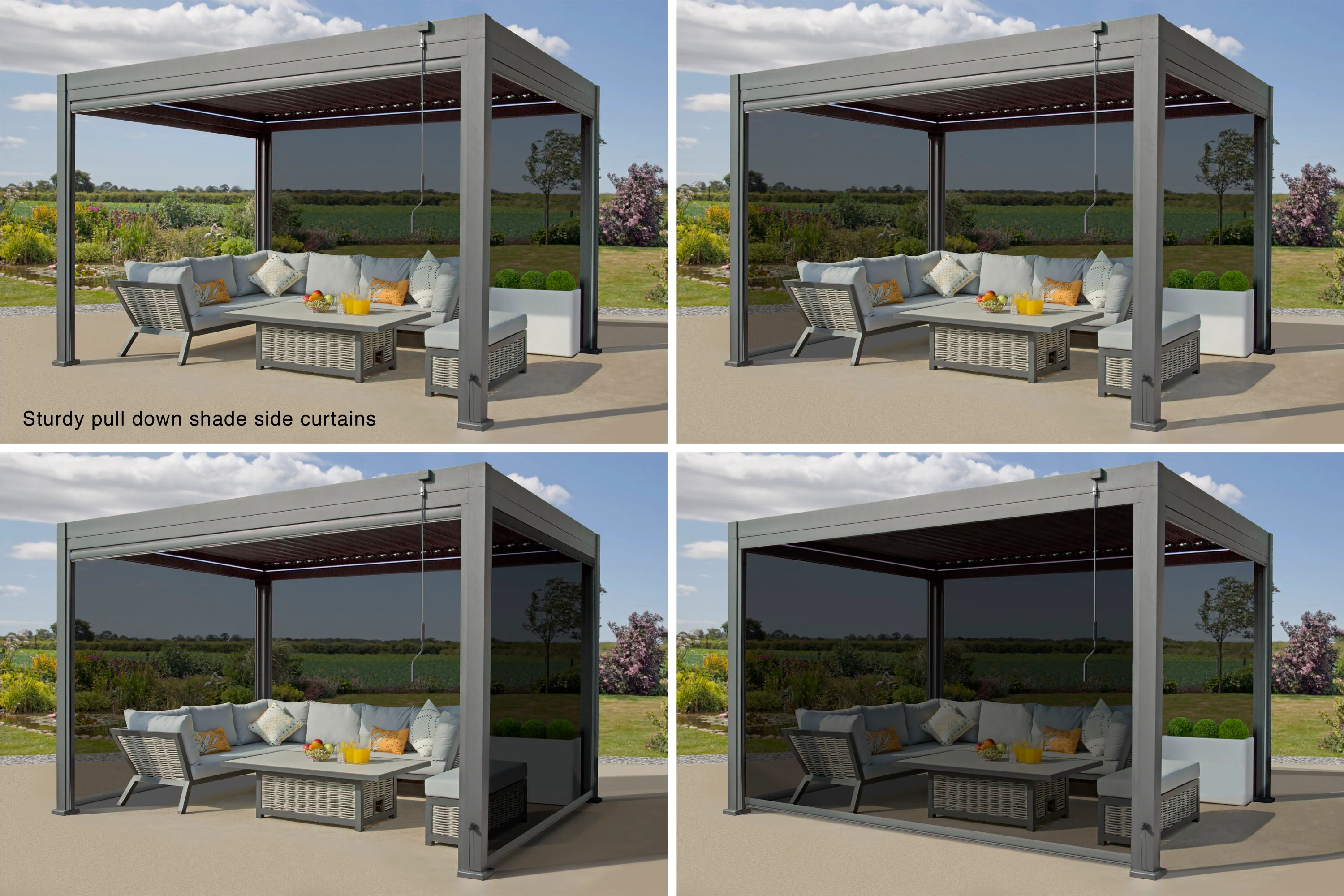 Athena 4m x 3m Aluminium Pergola - Image 6