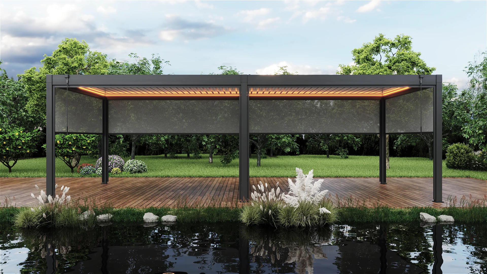Athena 6m x 3m Aluminium Pergola - Image 4