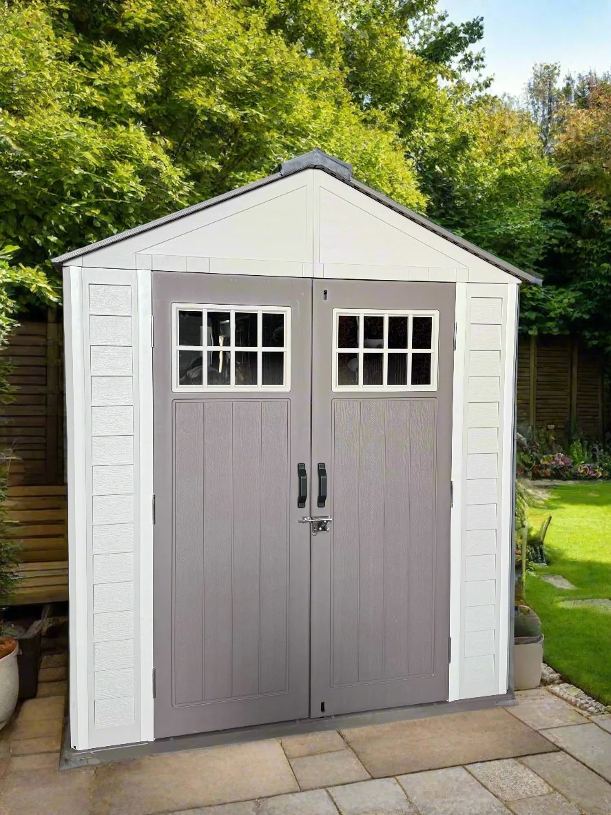 Balmoral Plastic Garden Shed Heavy Duty Windproof 10 Year Guarantee - 7 x 5.4 ft