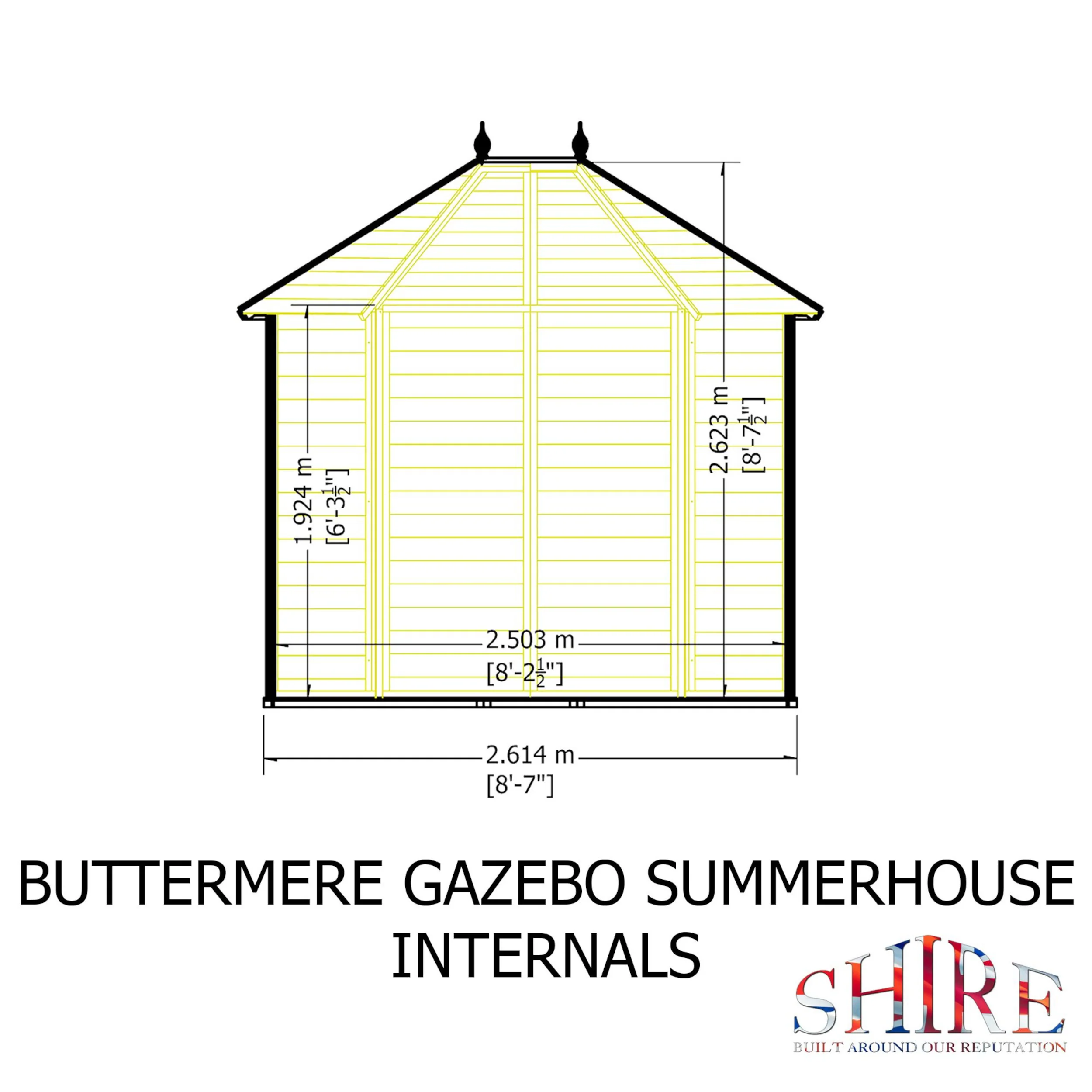 Buttermere 8 ft x 6 ft Summerhouse - Image 10