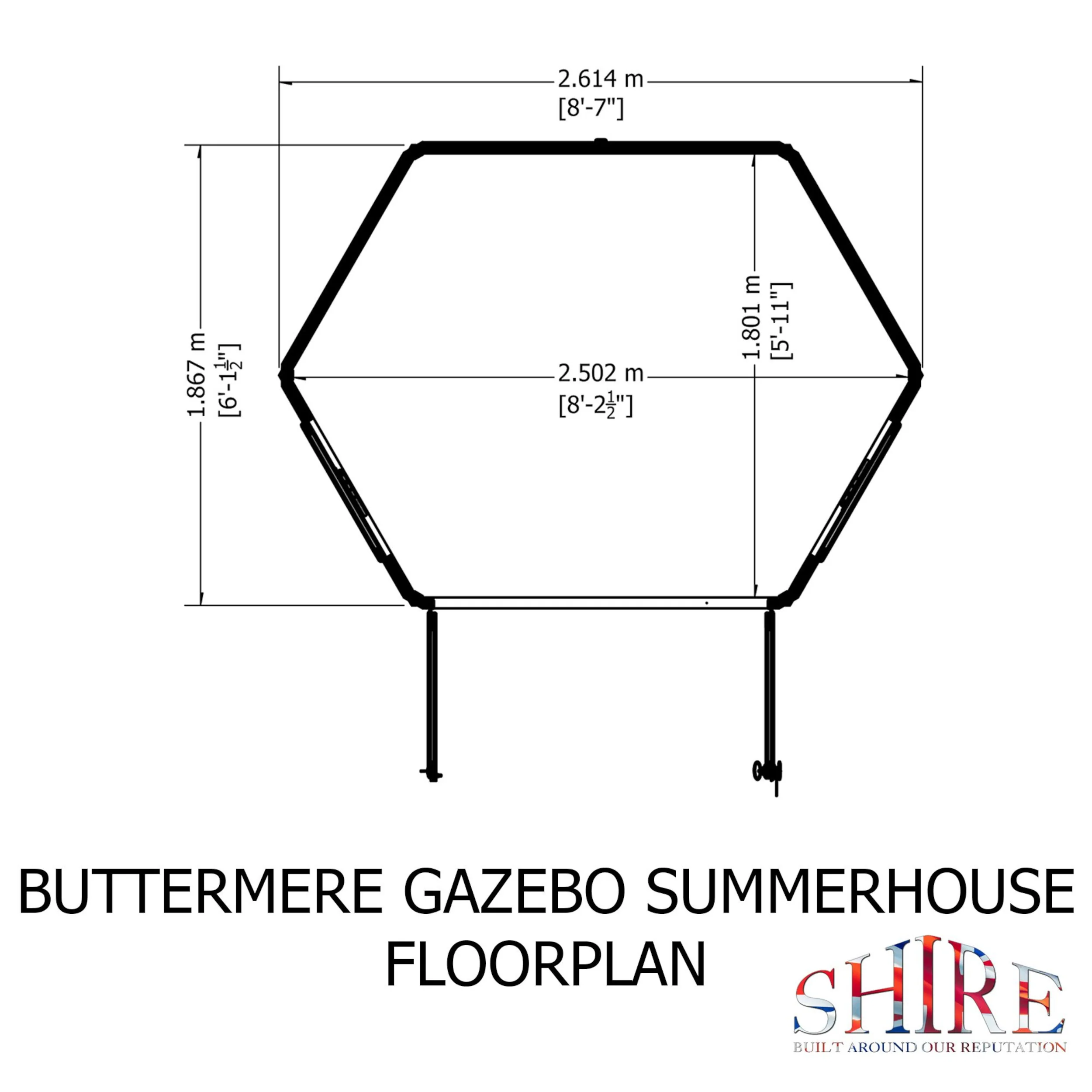 Buttermere 8 ft x 6 ft Summerhouse - Image 11