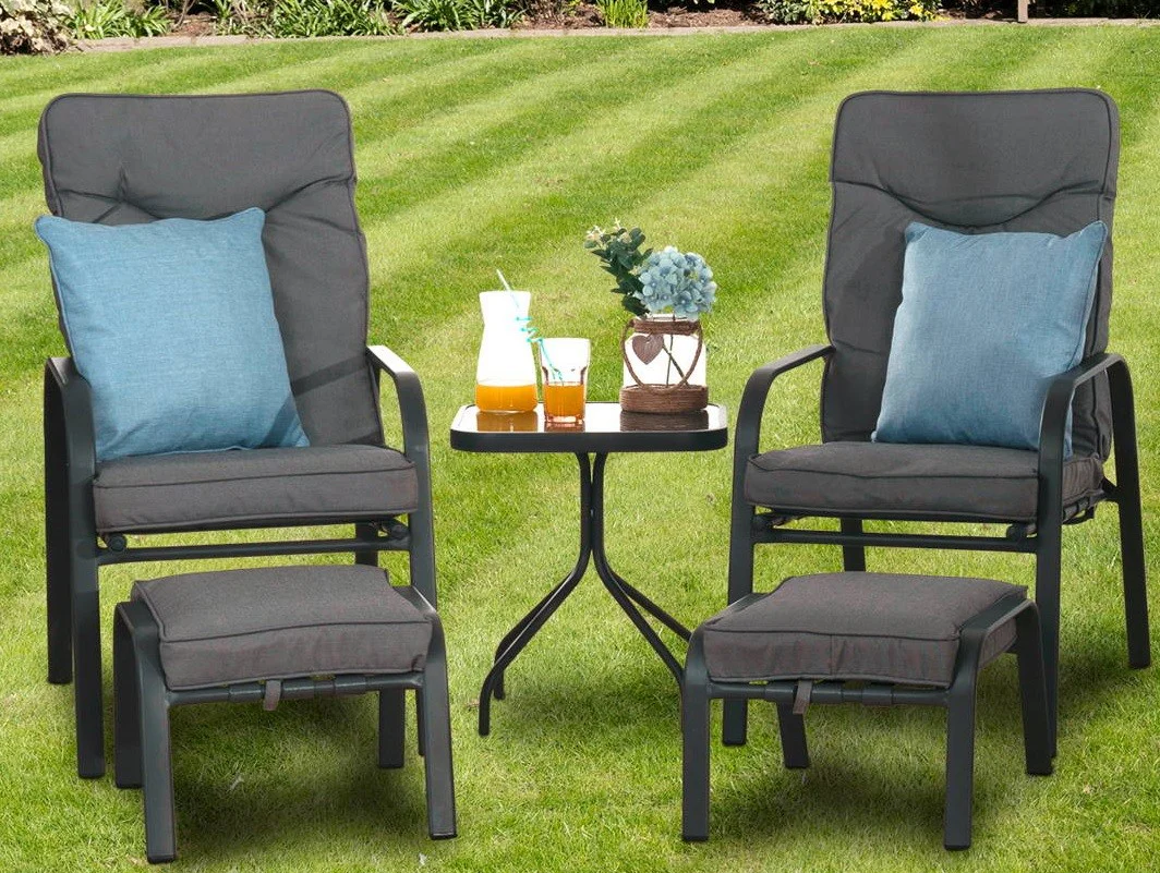 Candosa Garden Furniture - 5 Piece Conversation Set - Image 2