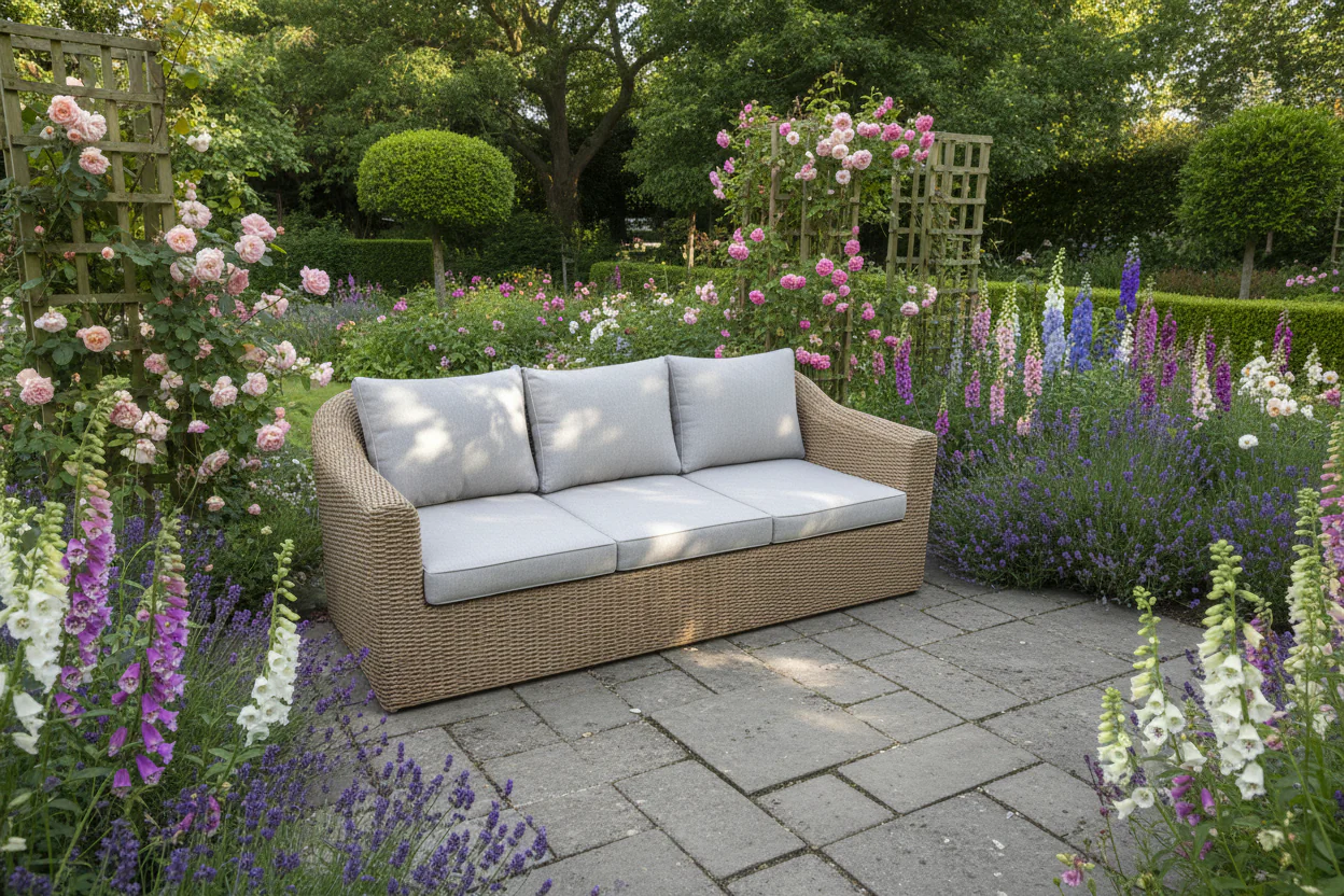 Cheltenham Luxury Rattan 6 Seat Aluminium Frame Garden Furniture Set - Image 6