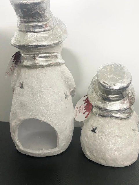 Christmas Snowman Tealight Holder 26.5cm - Image 3