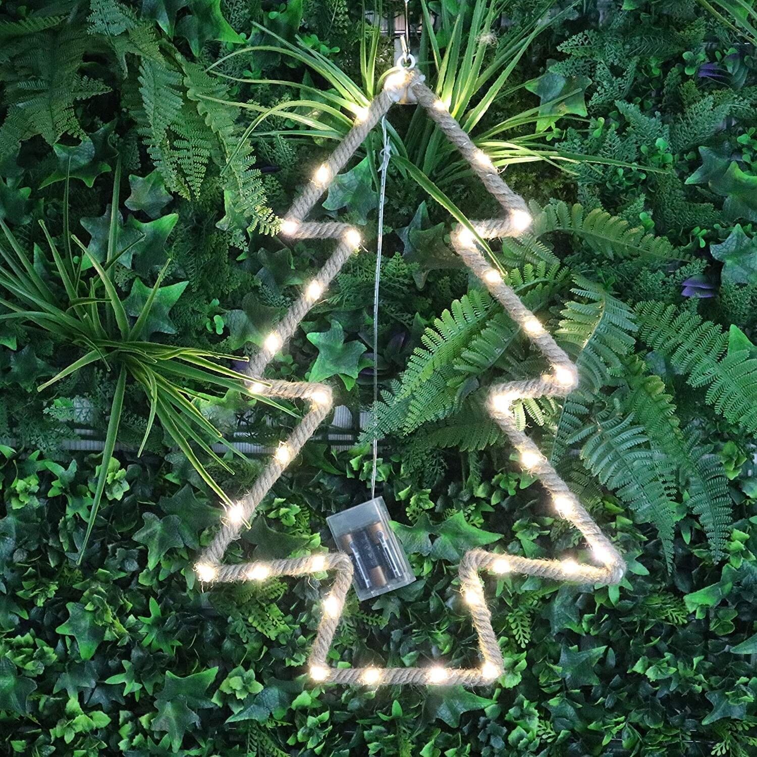 Christmas Tree Hemp LED Rope Light Silhouette