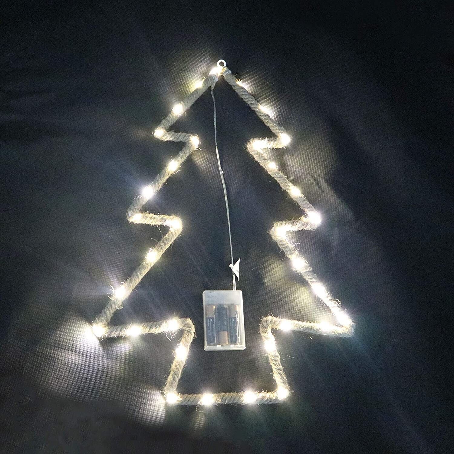 Christmas Tree Hemp LED Rope Light Silhouette - Image 3