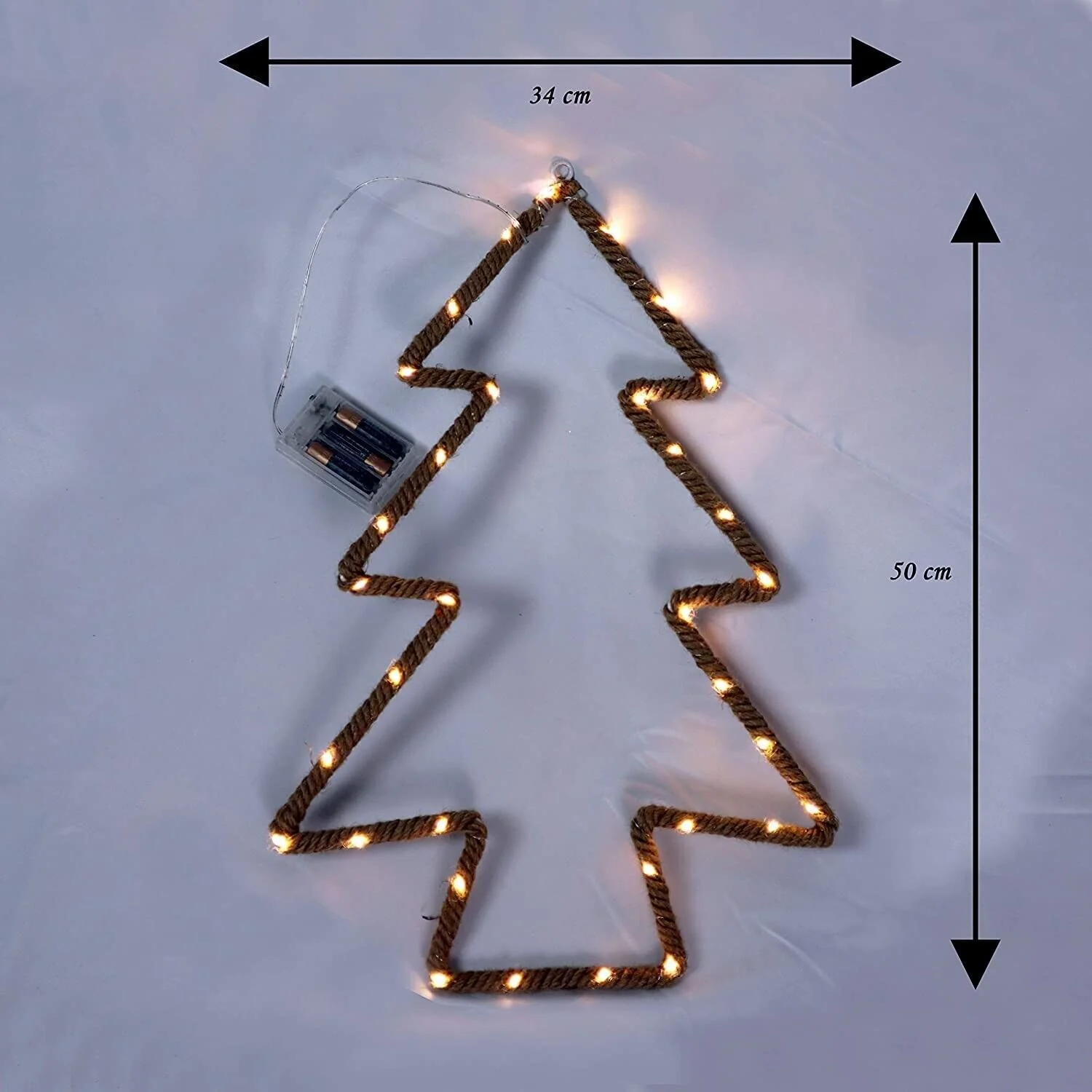 Christmas Tree Hemp LED Rope Light Silhouette - Image 4