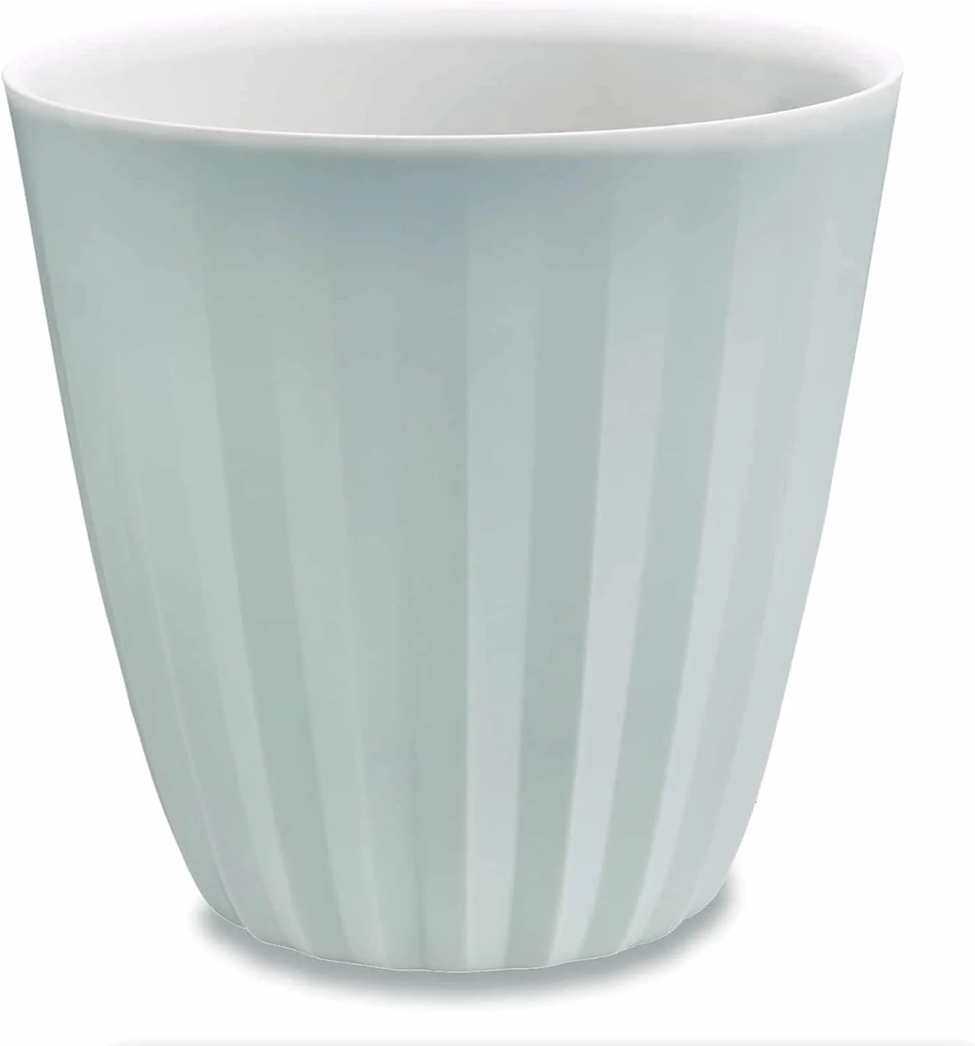 Crescent Garden Pleat Planter 15" Alpine White