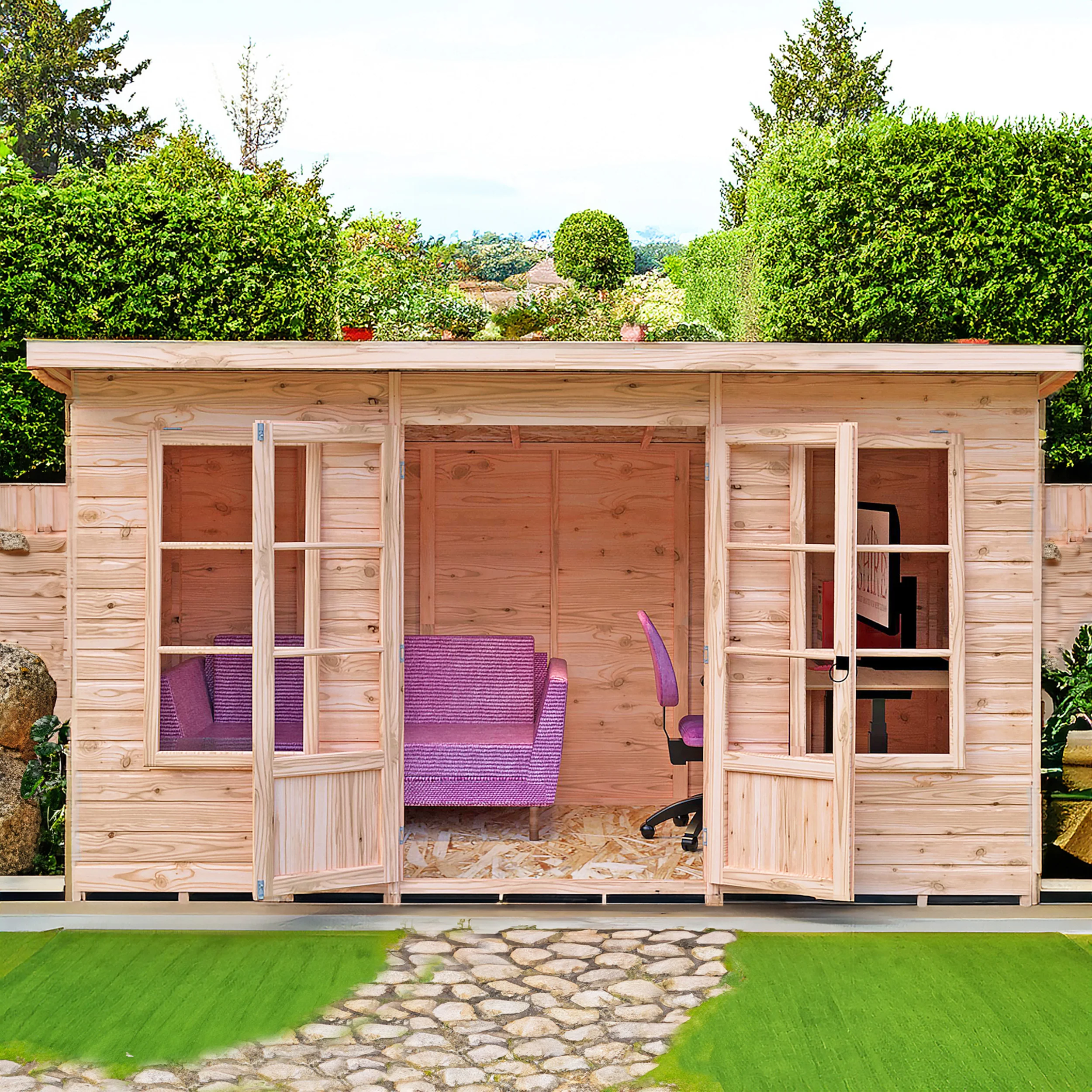 Dahlia 12 ft x 6 ft Summerhouse - Image 4