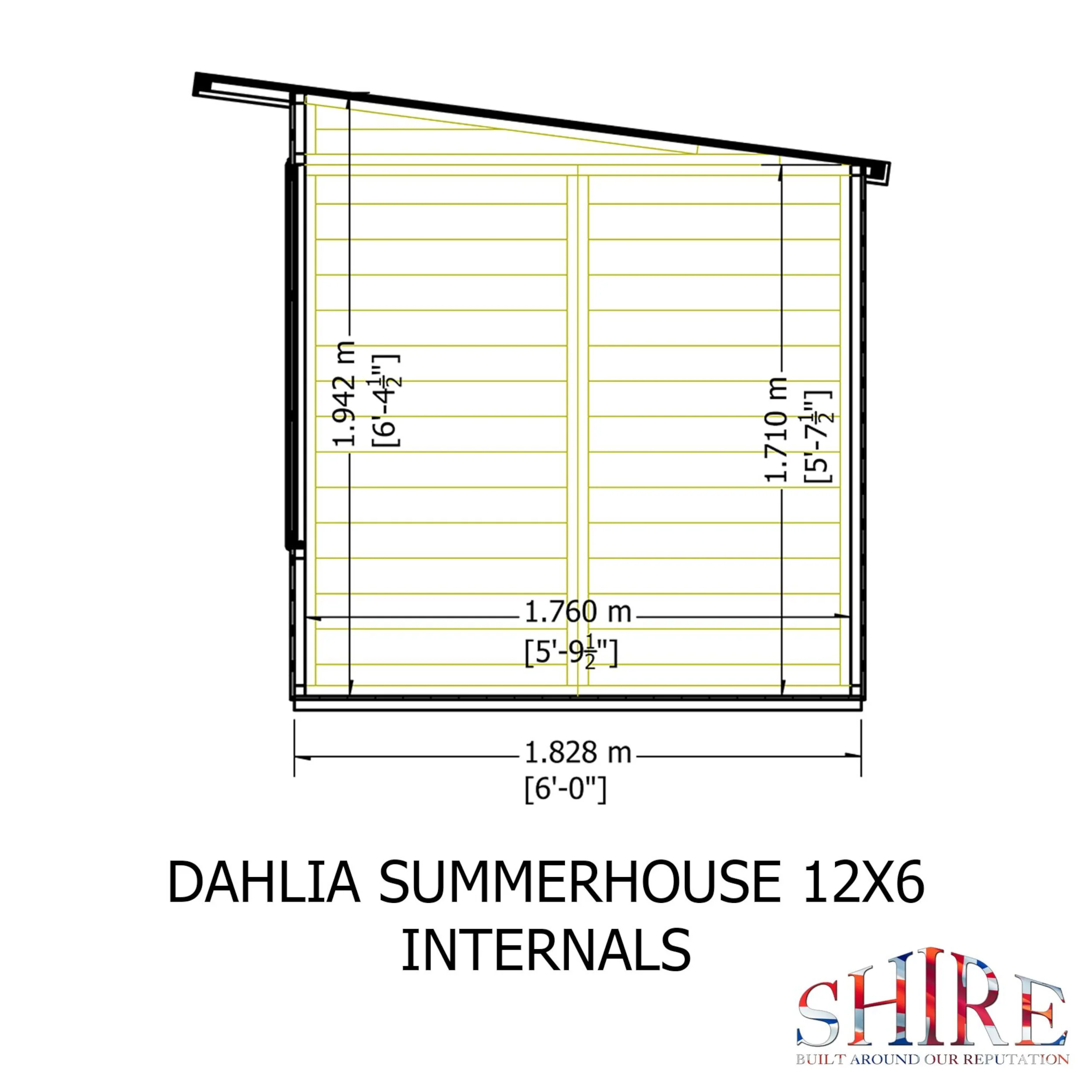 Dahlia 12 ft x 6 ft Summerhouse - Image 7