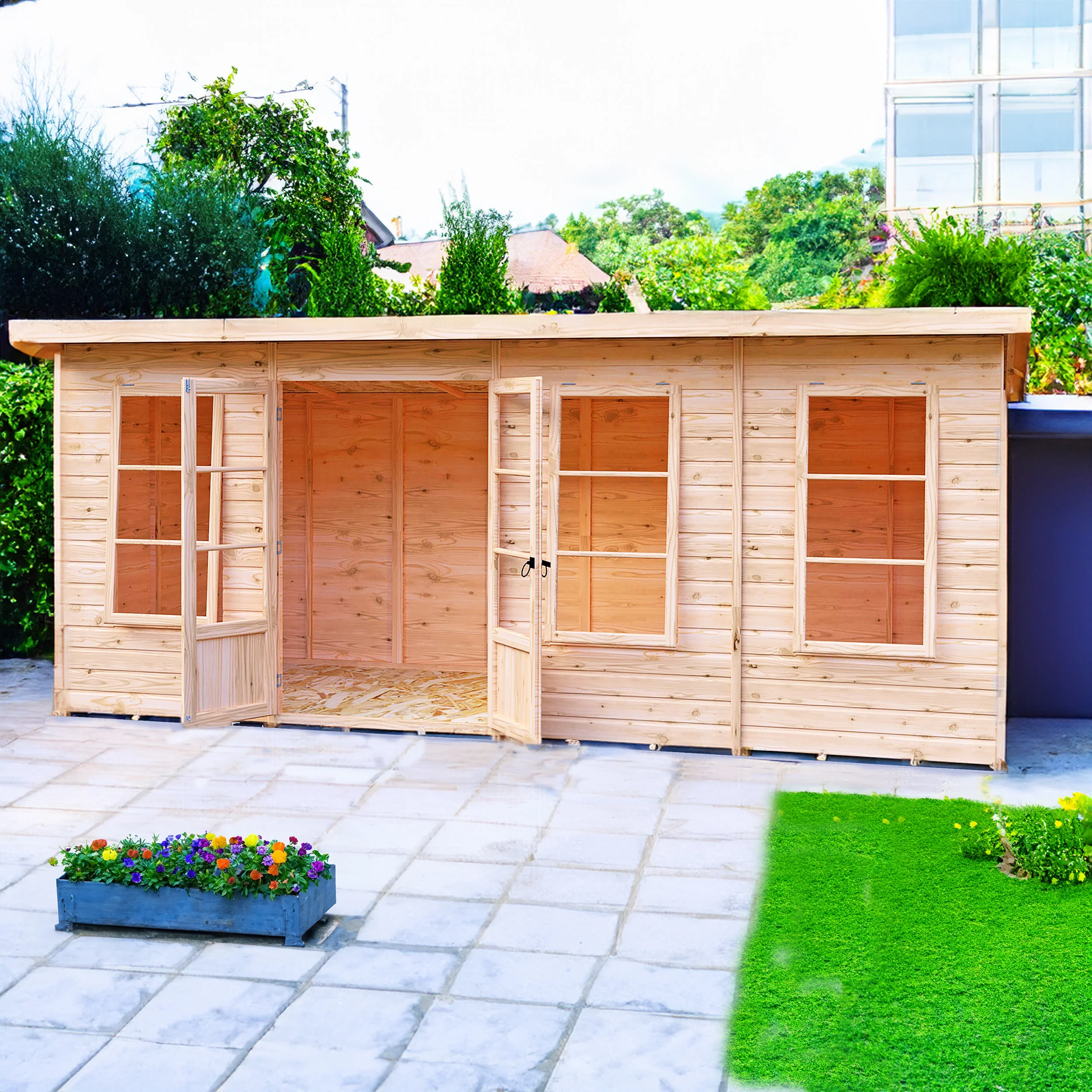 Dahlia 16 ft x 6 ft Summerhouse