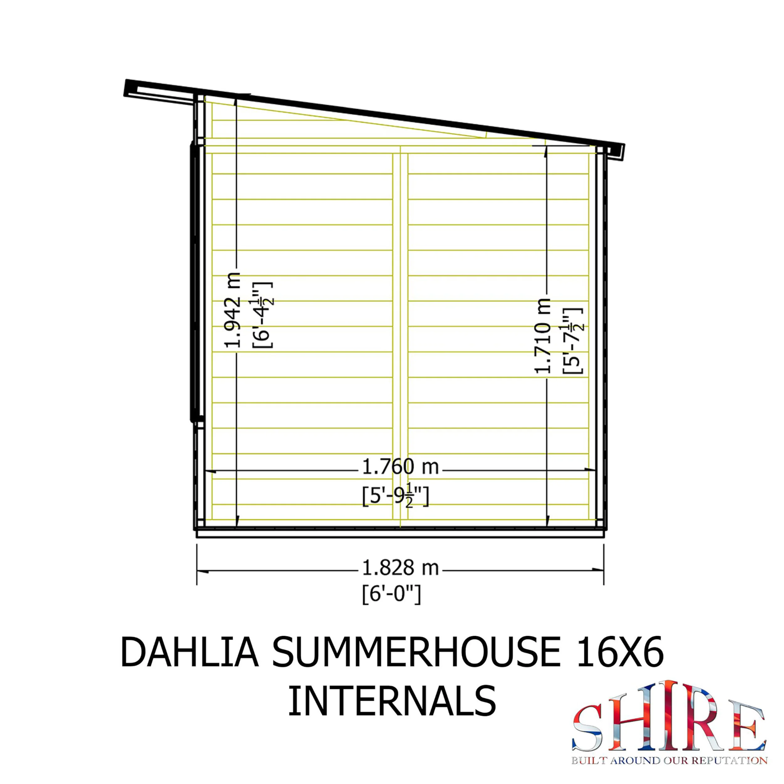 Dahlia 16 ft x 6 ft Summerhouse - Image 11