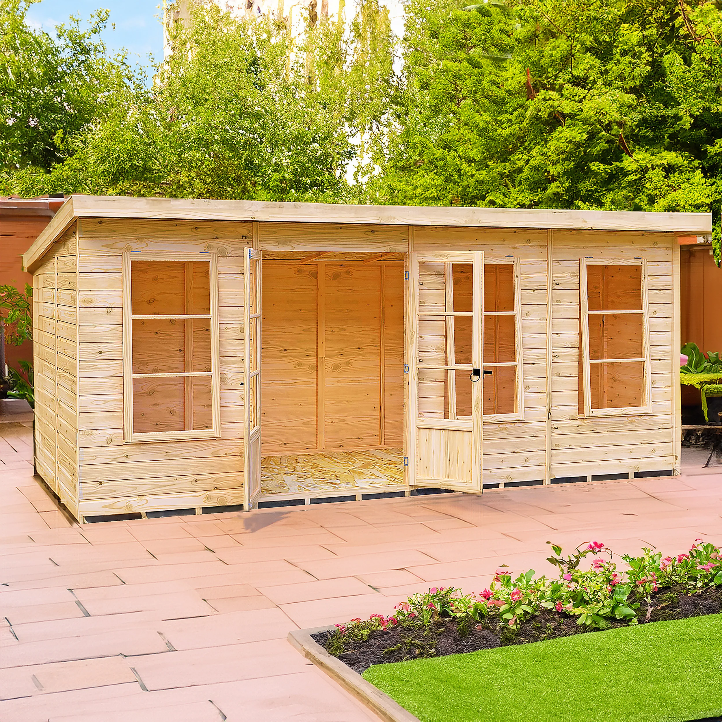 Dahlia 16 ft x 6 ft Summerhouse - Image 4