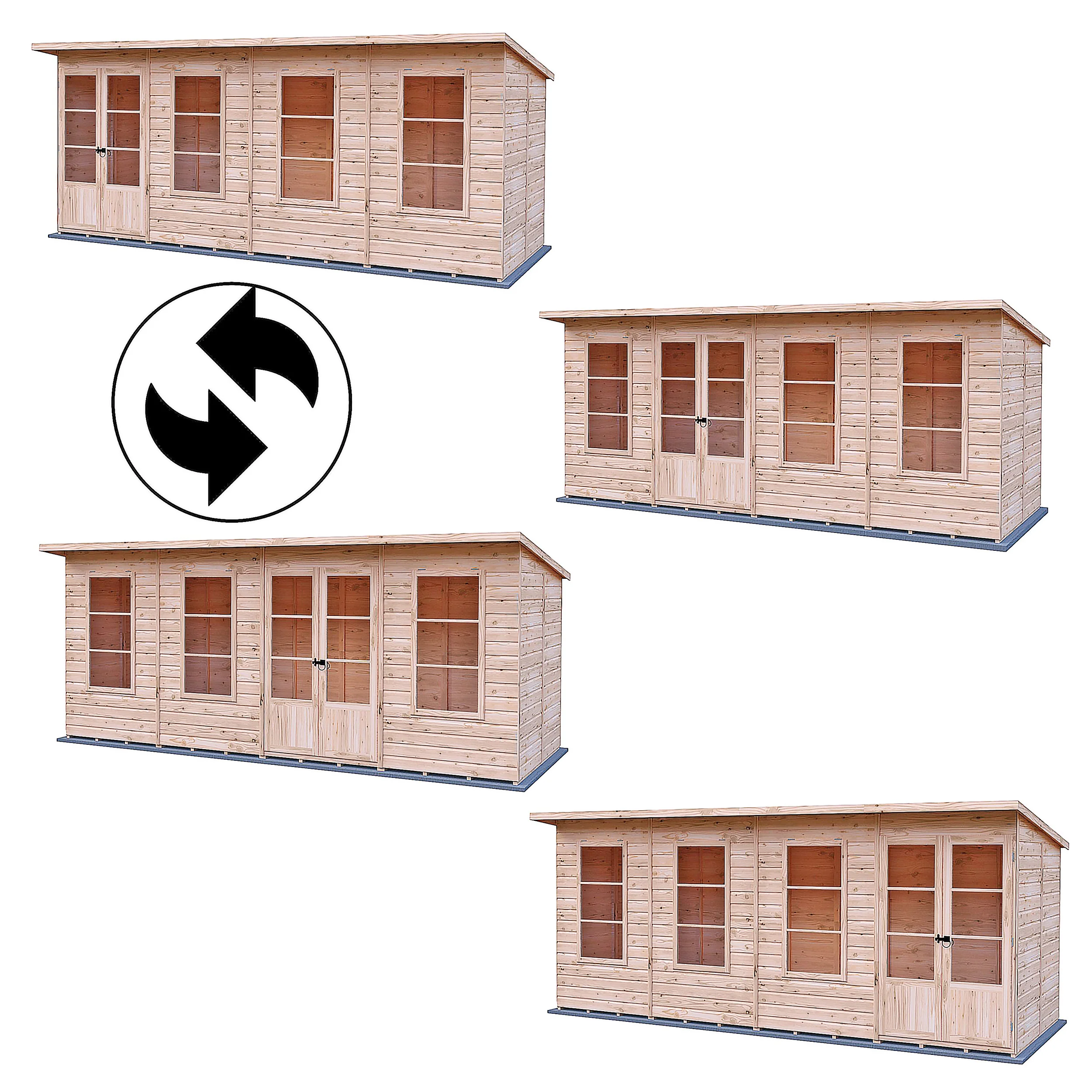 Dahlia 16 ft x 6 ft Summerhouse - Image 7