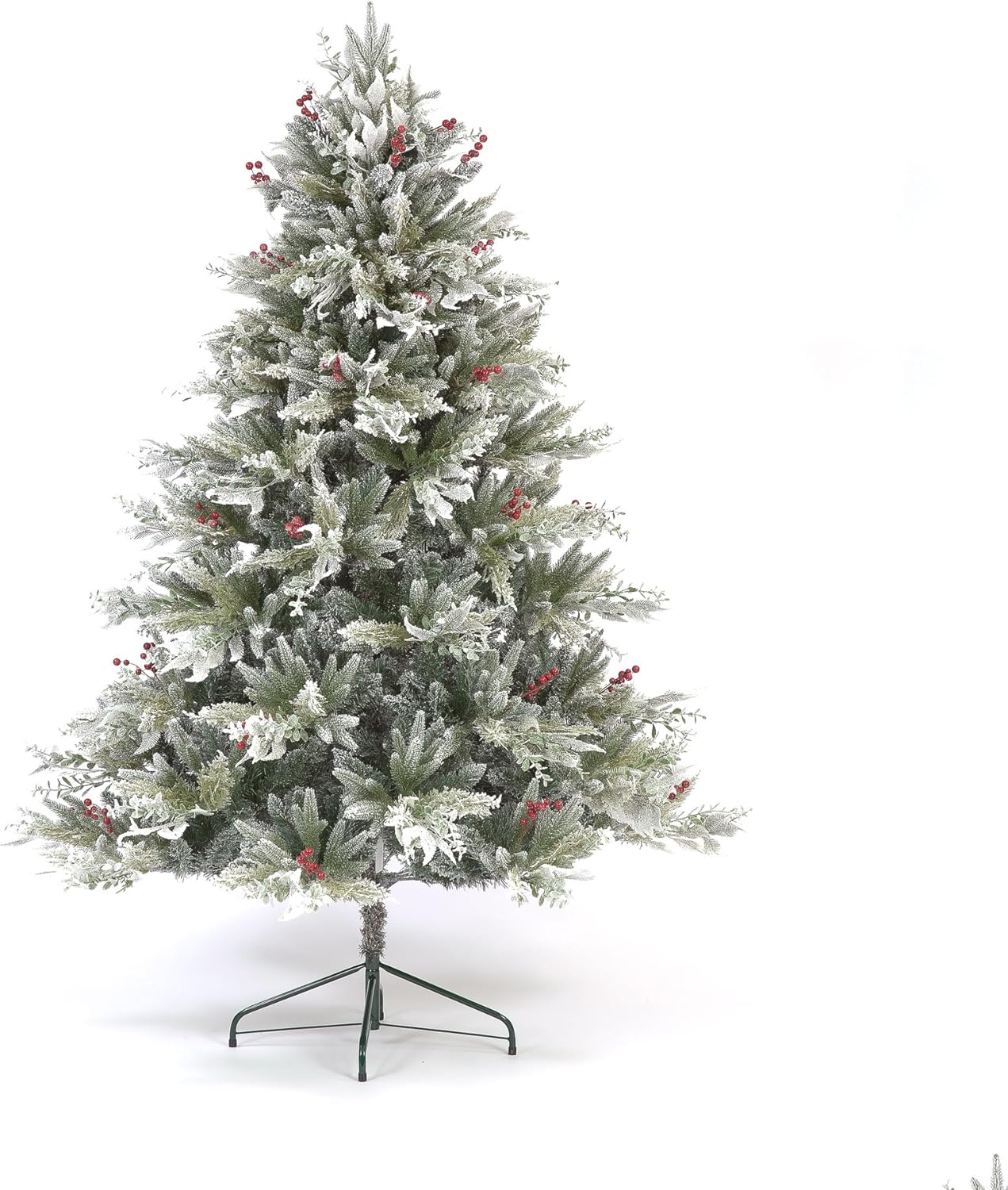 Diarra Snow Flocked Christmas Tree with Berries - 6.5ft / 200cm