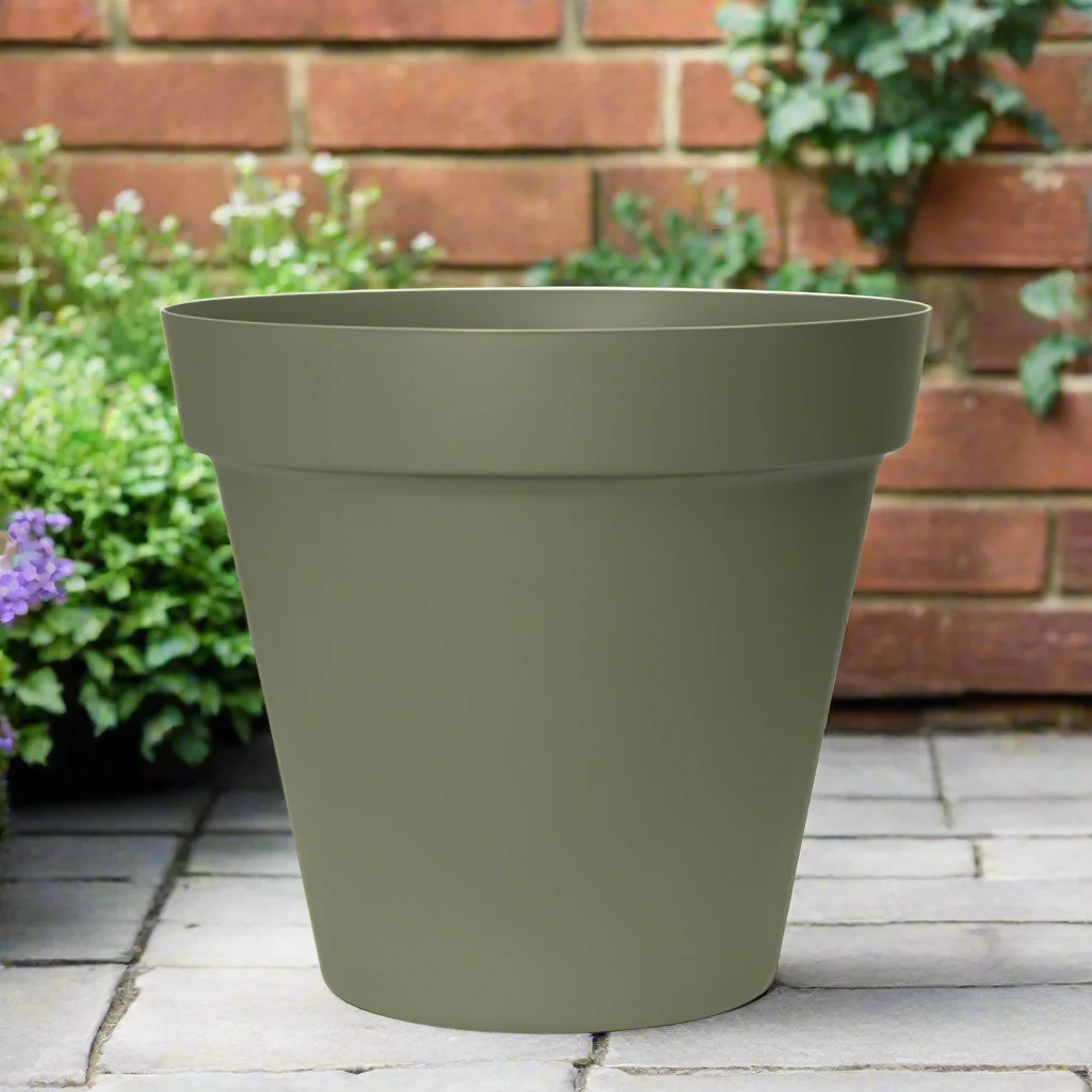Easyday Smile Straight Flower Pot 30cm - Eucalyptus