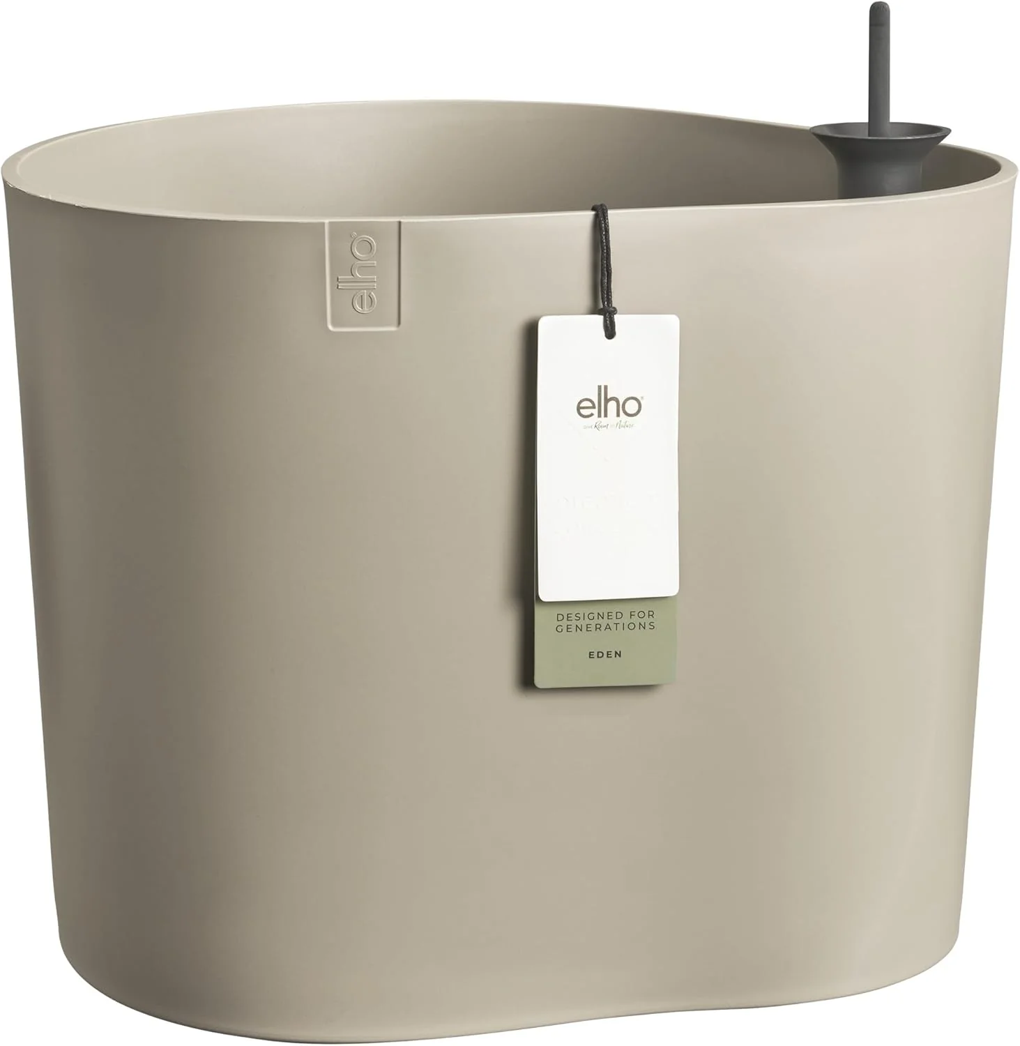 Eden Aquacare Low 40cm Indoor / Outdoor Plant Pot - Soft Taupe