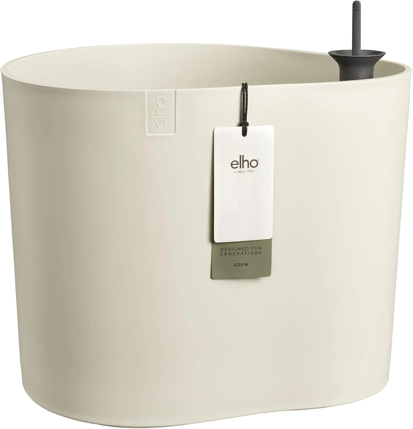 Eden Aquacare Low 40cm Indoor / Outdoor Plant Pot - White Linen
