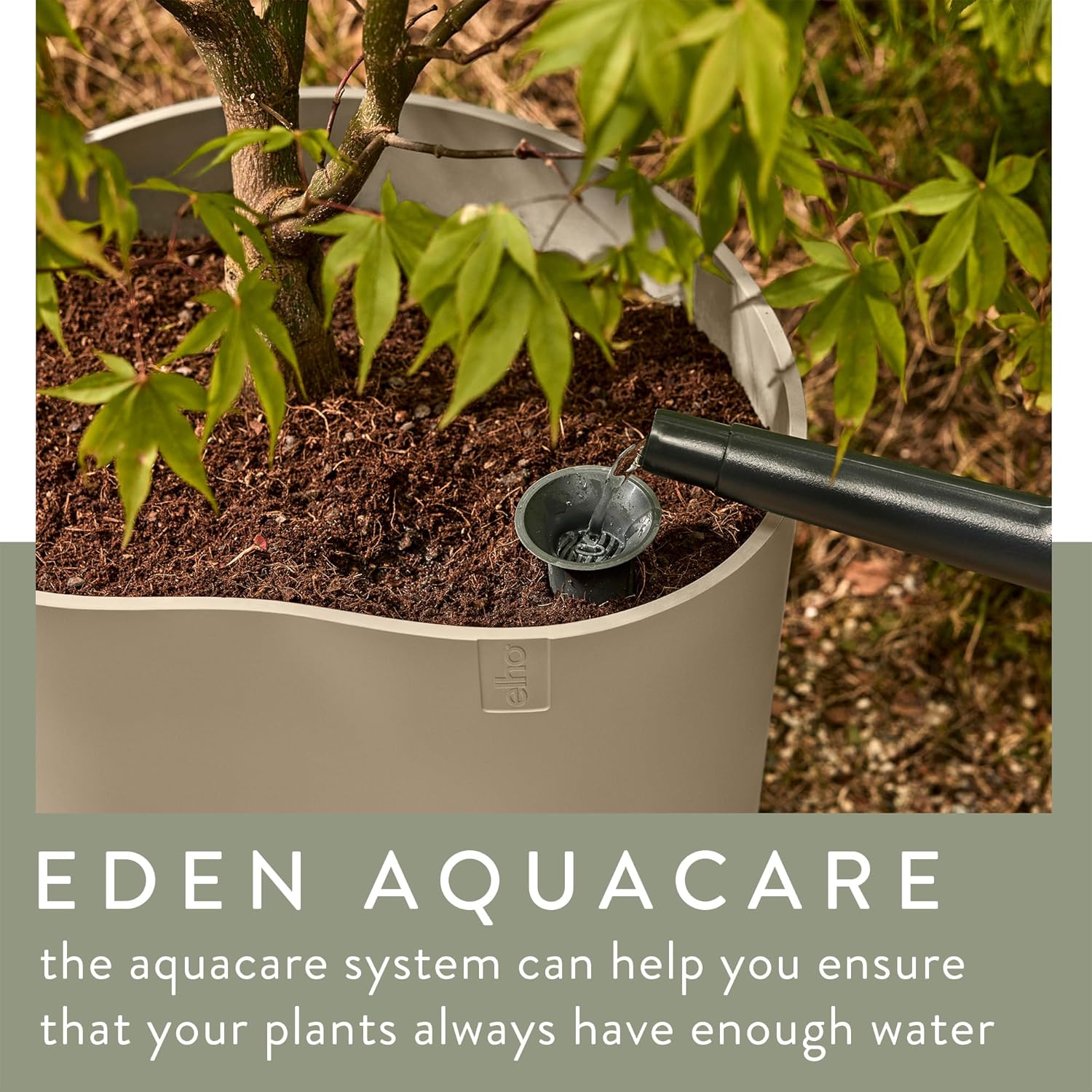 Eden Aquacare Medium 40cm Indoor / Outdoor Plant Pot - Soft Taupe - Image 2