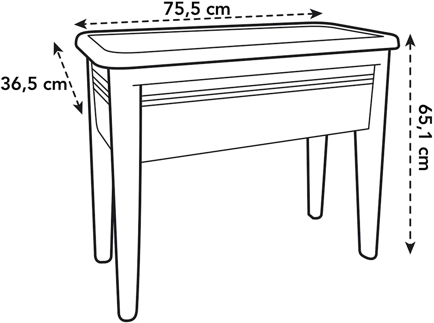 Green Basics Grow Table XXL - Lime Green - Image 3