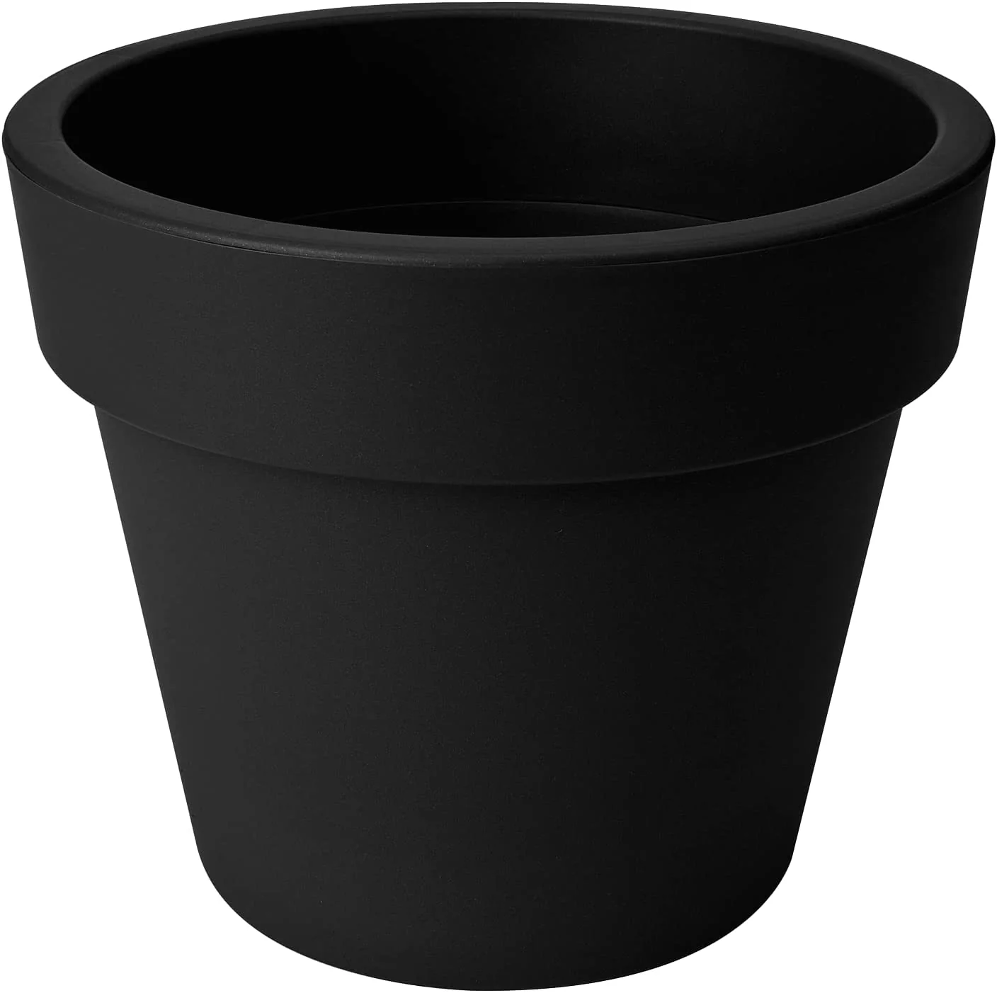 Elho Flower Pot Basics top Planter in Black - 30cm - Image 4