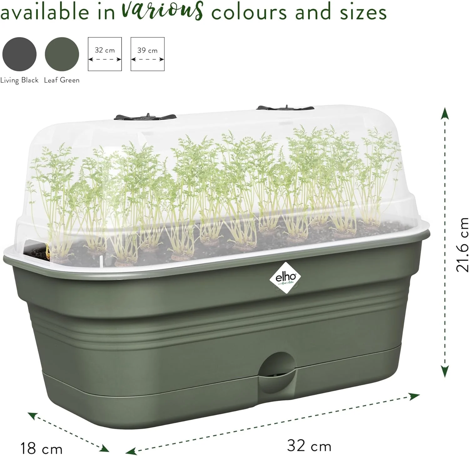 Green Basics All in 1 Medium Grow Tray Leaf Green - Image 6