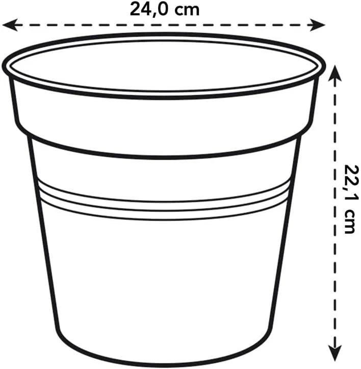 Green Basics Grow Pot 24cm - Living Black - Image 6