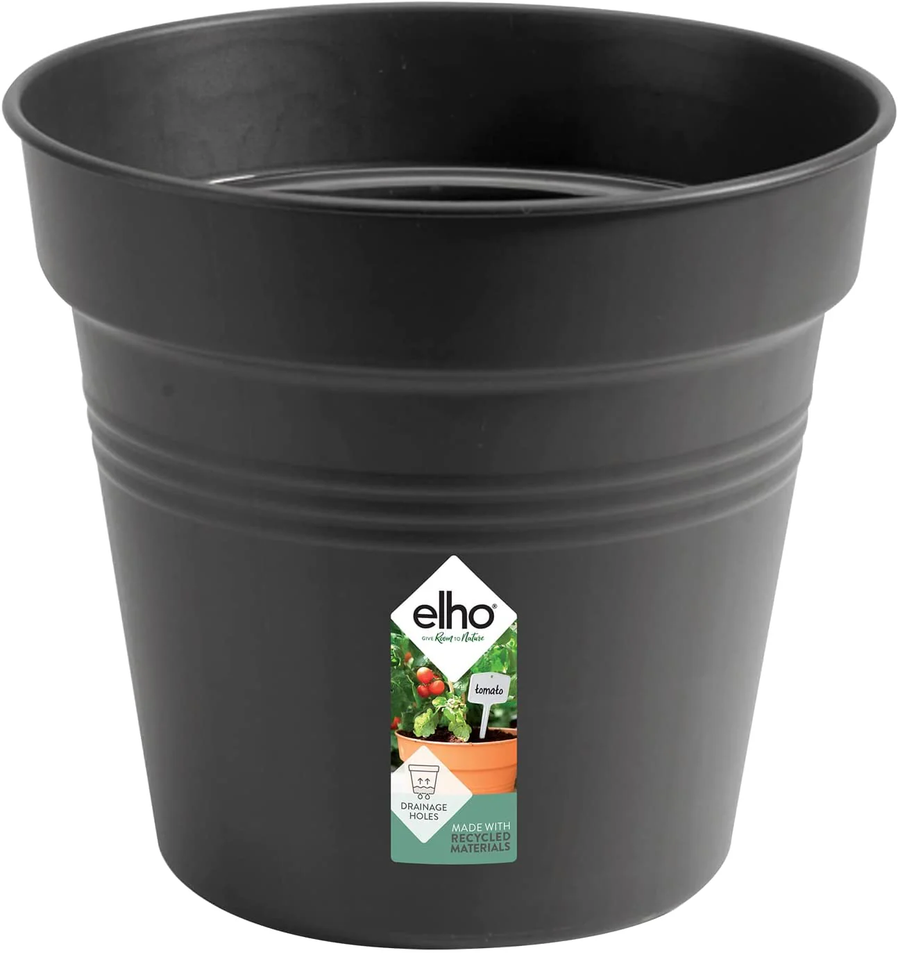 Green Basics Grow Pot 30cm - Living Black