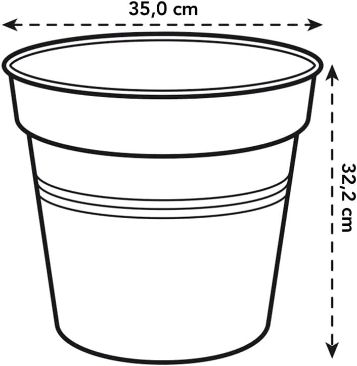 Green Basics Grow Pot 35cm - Living Black - Image 6
