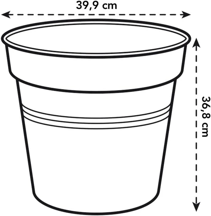 Green Basics Grow Pot 40cm - Living Black - Image 4