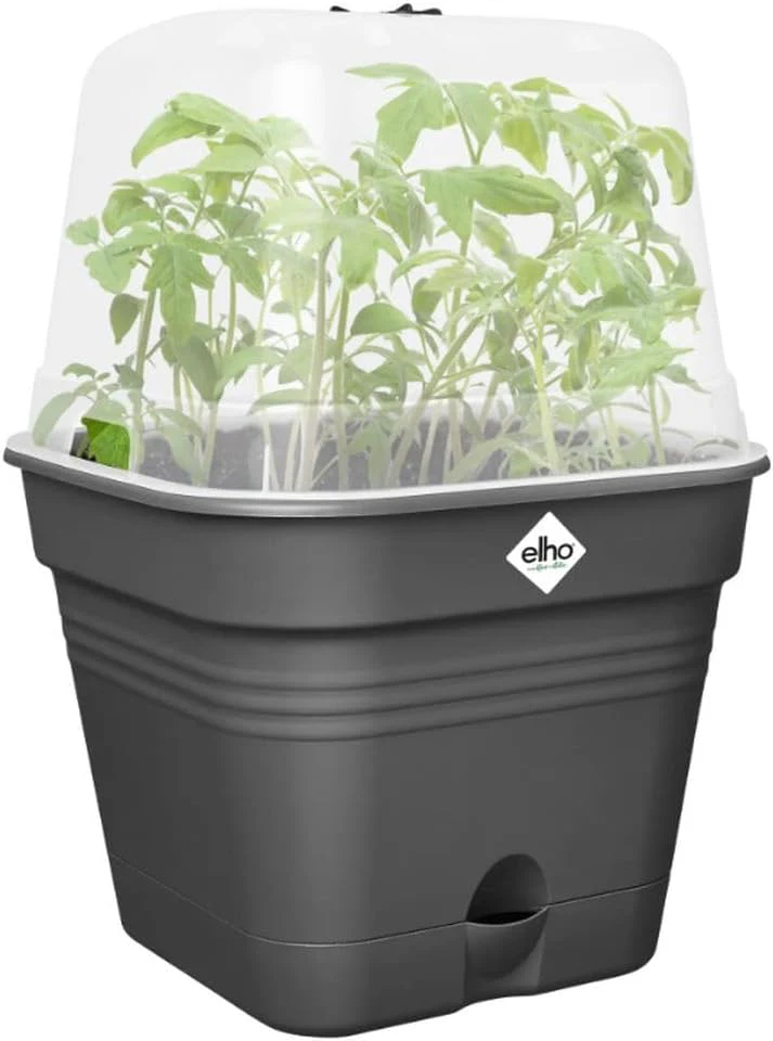 Green Basics Square All in 1 Growpot 25cm - Living Black - Image 3
