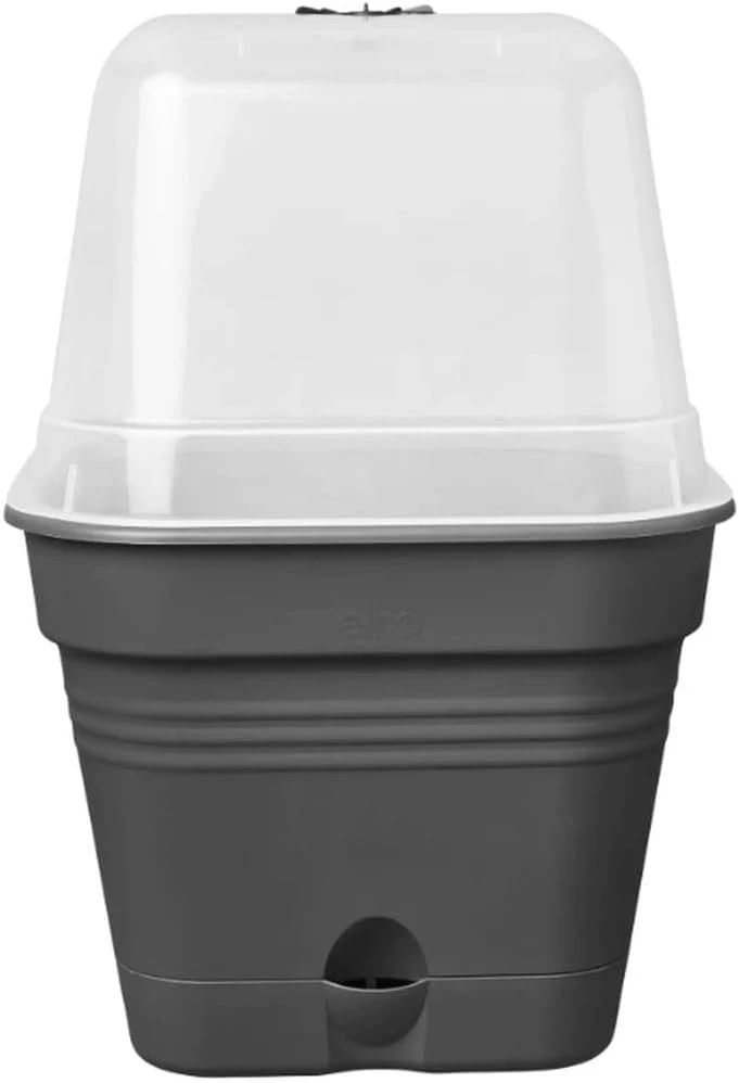 Green Basics Square All in 1 Growpot 35cm - Living Black - Image 3