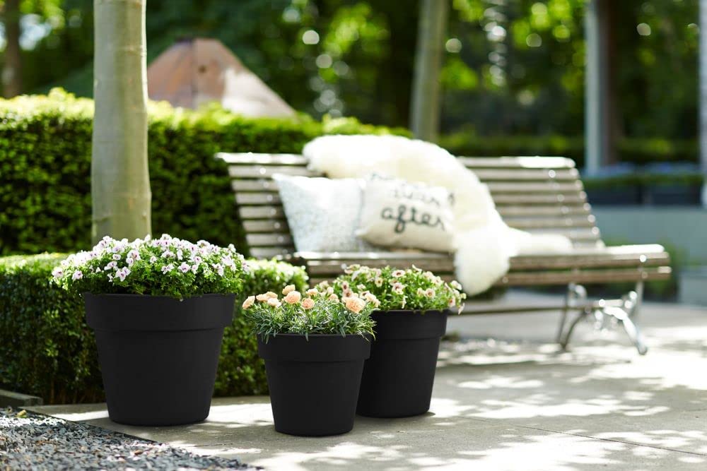Green Basics Top Planter 23cm - Living Black - Image 6