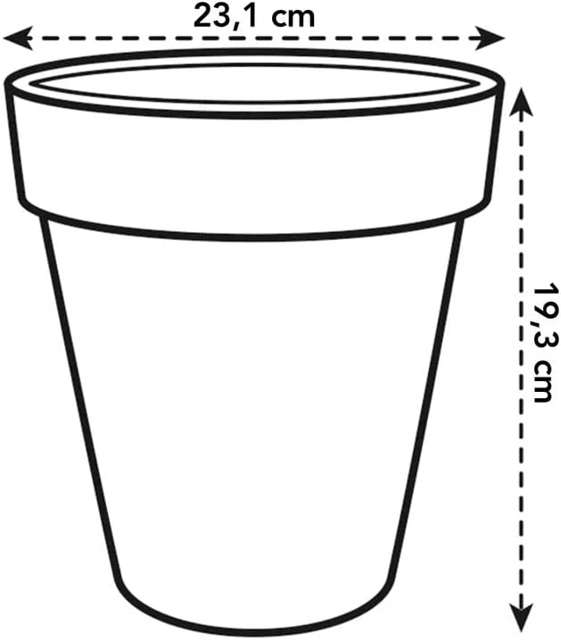 Green Basics Top Planter 23cm - Taupe - Image 5