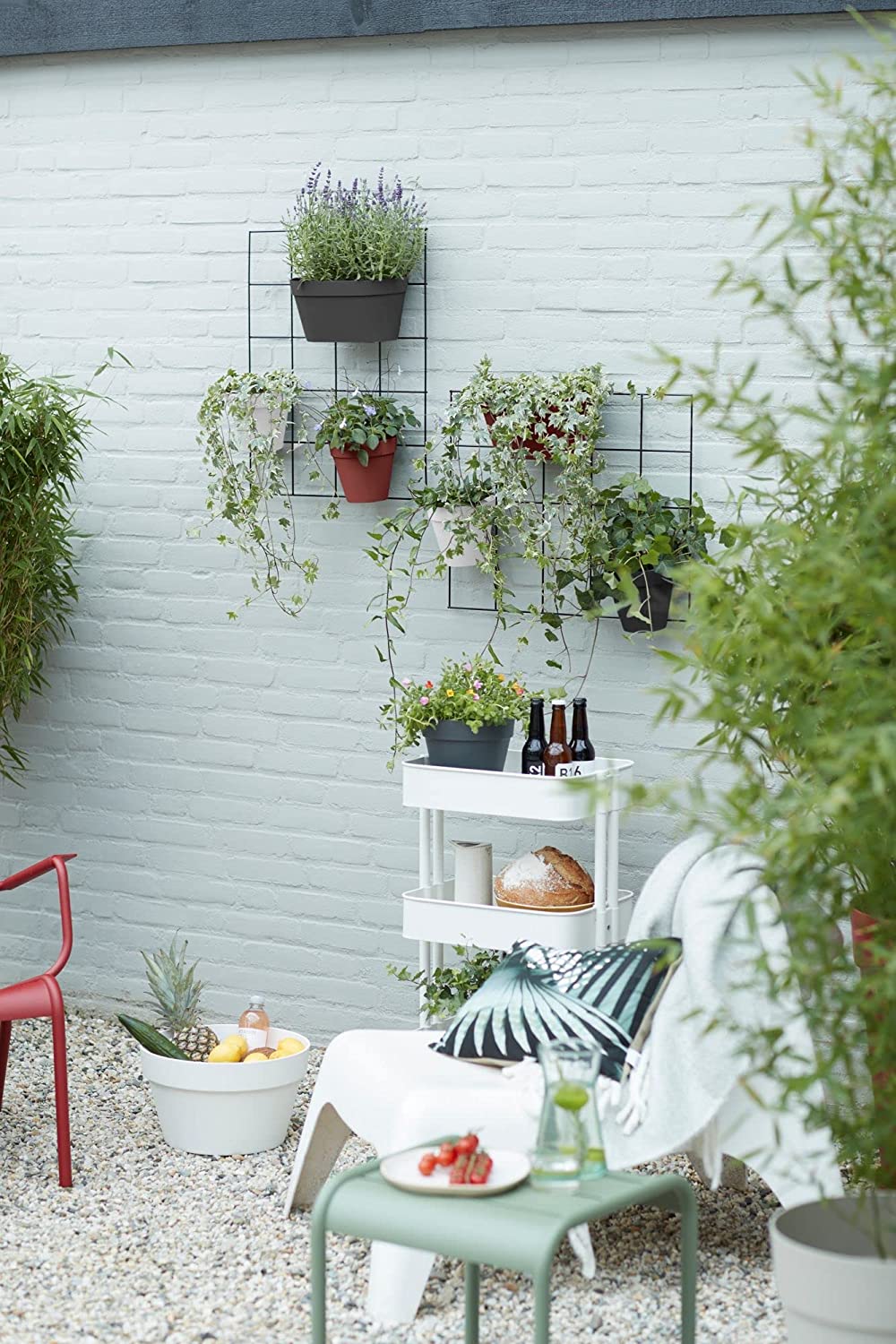 Loft Urban Green Wall Pot Duo 28cm - Anthracite - Image 3