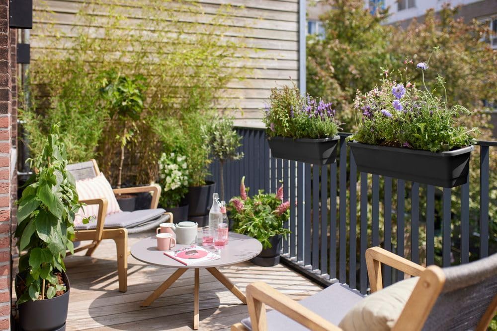 Noa Balcony Trough Medium Living Black - Image 4