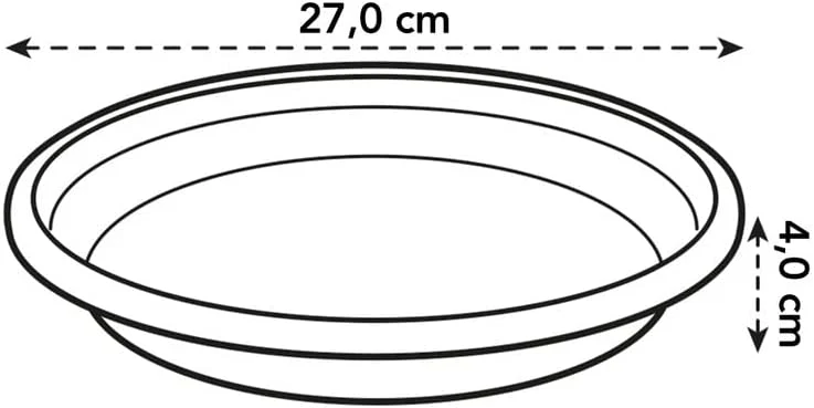 Universal Saucer Round 27cm Anthracite - Image 3