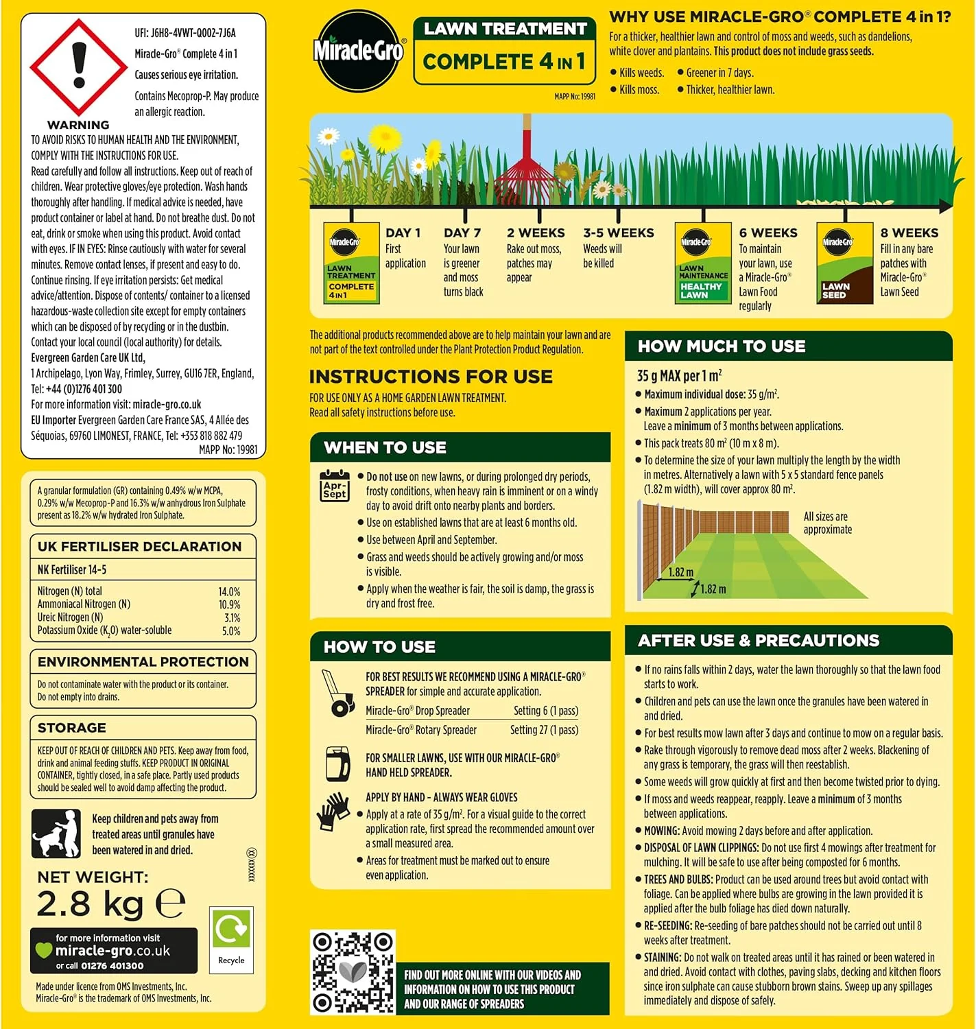 EverGreen Complete 4-in-1 Lawn Food, Weed & Moss Control - 200 m2 - Image 3
